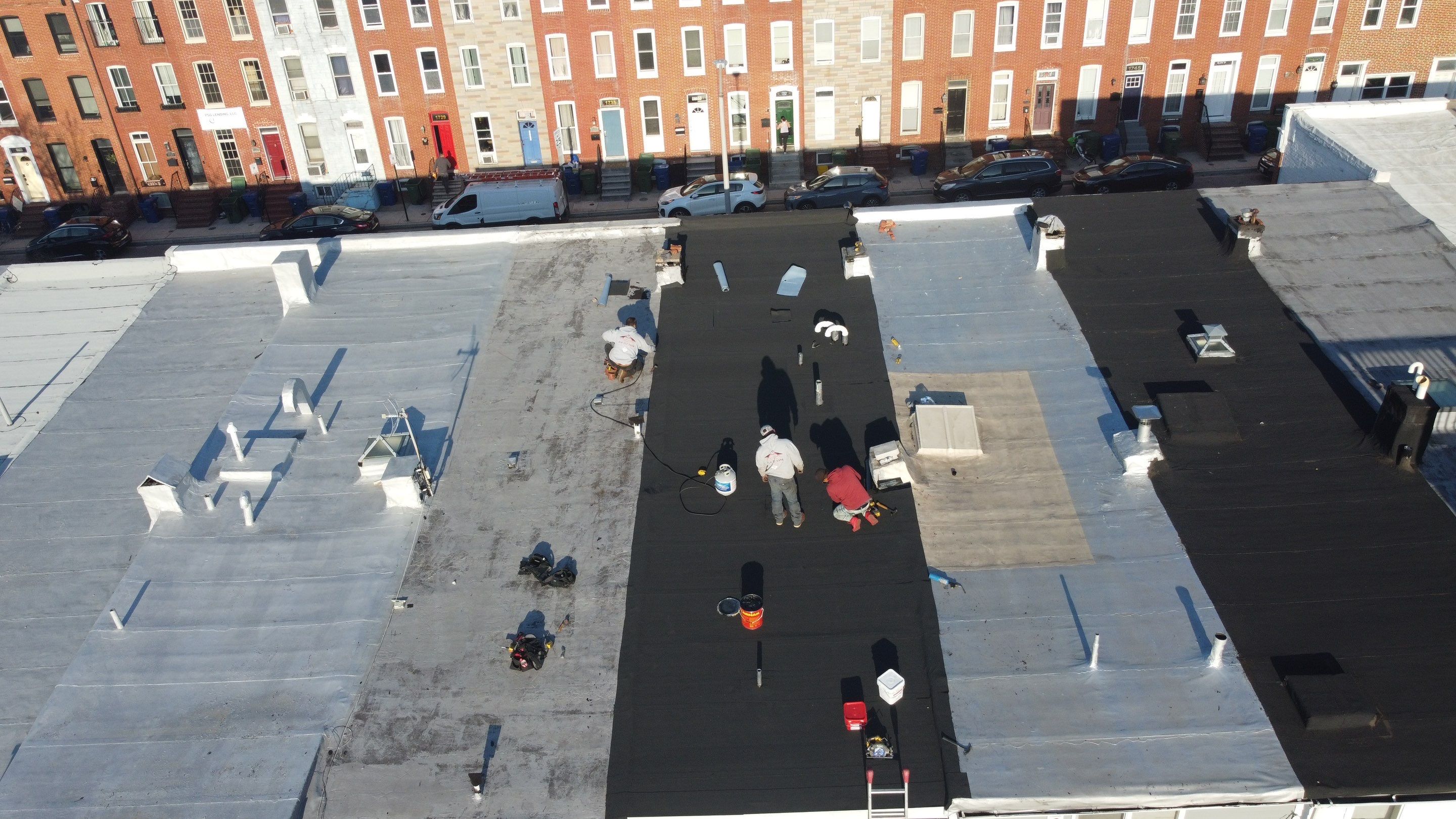 Residential Roofing Installation using Flat Roof Replacement – Modified Bitumen by Matter Construction, LLC