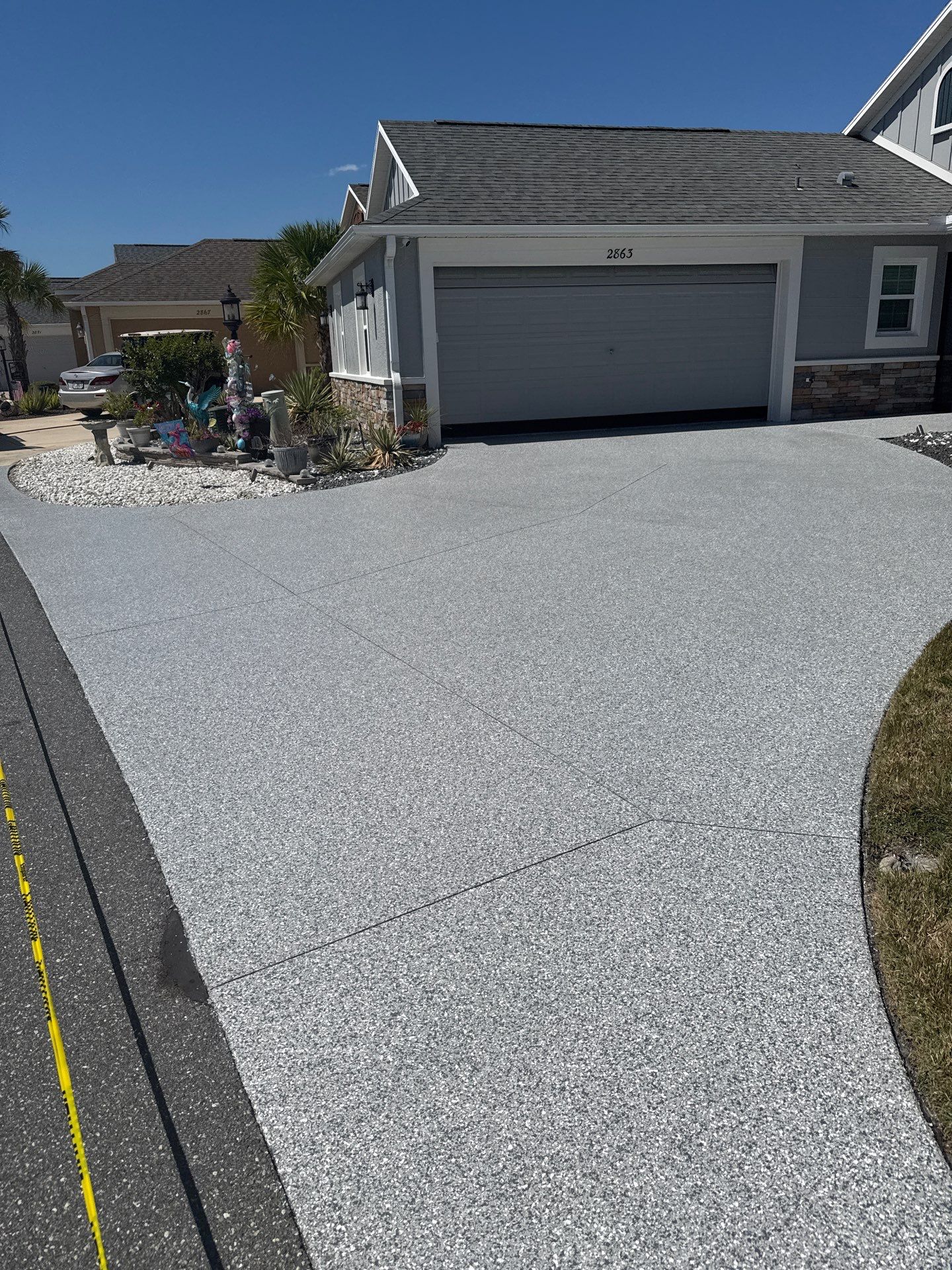 Driveway & Sidewalk Slatestone by Innovative Concrete Coatings 