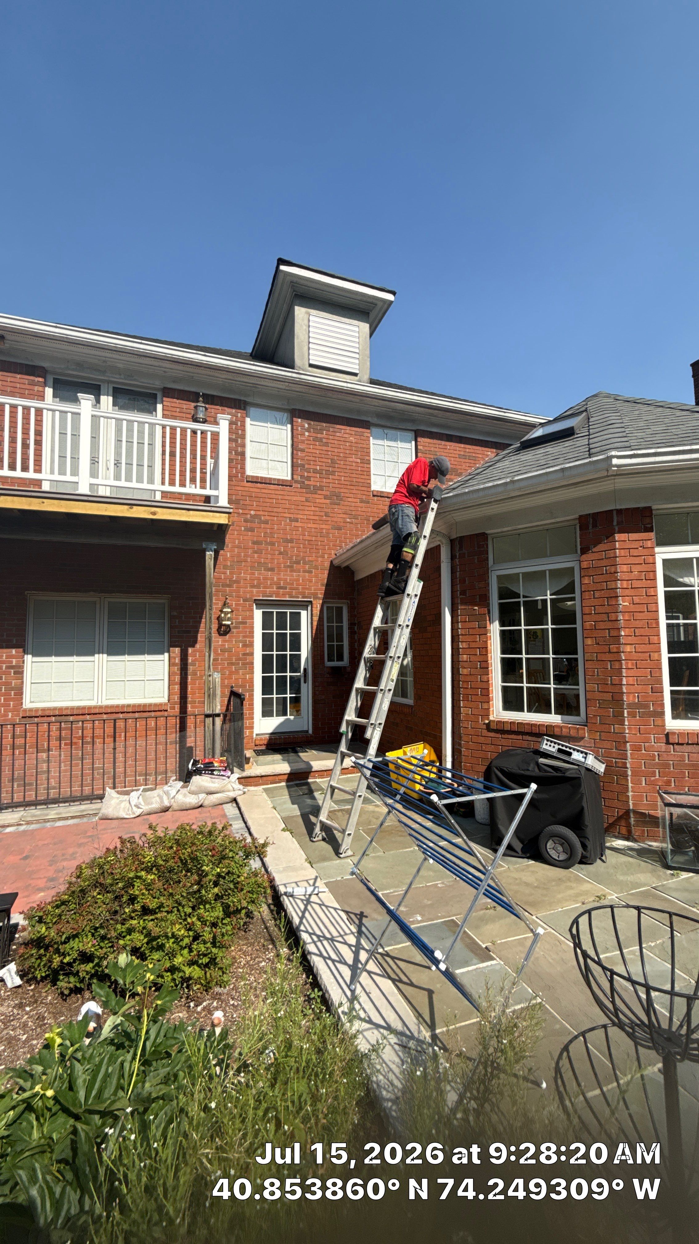 Soffit and Fascia Board Repair, Seamless Gutter Install Project in North Caldwell, New Jersey by NJ Home Maintenance Services