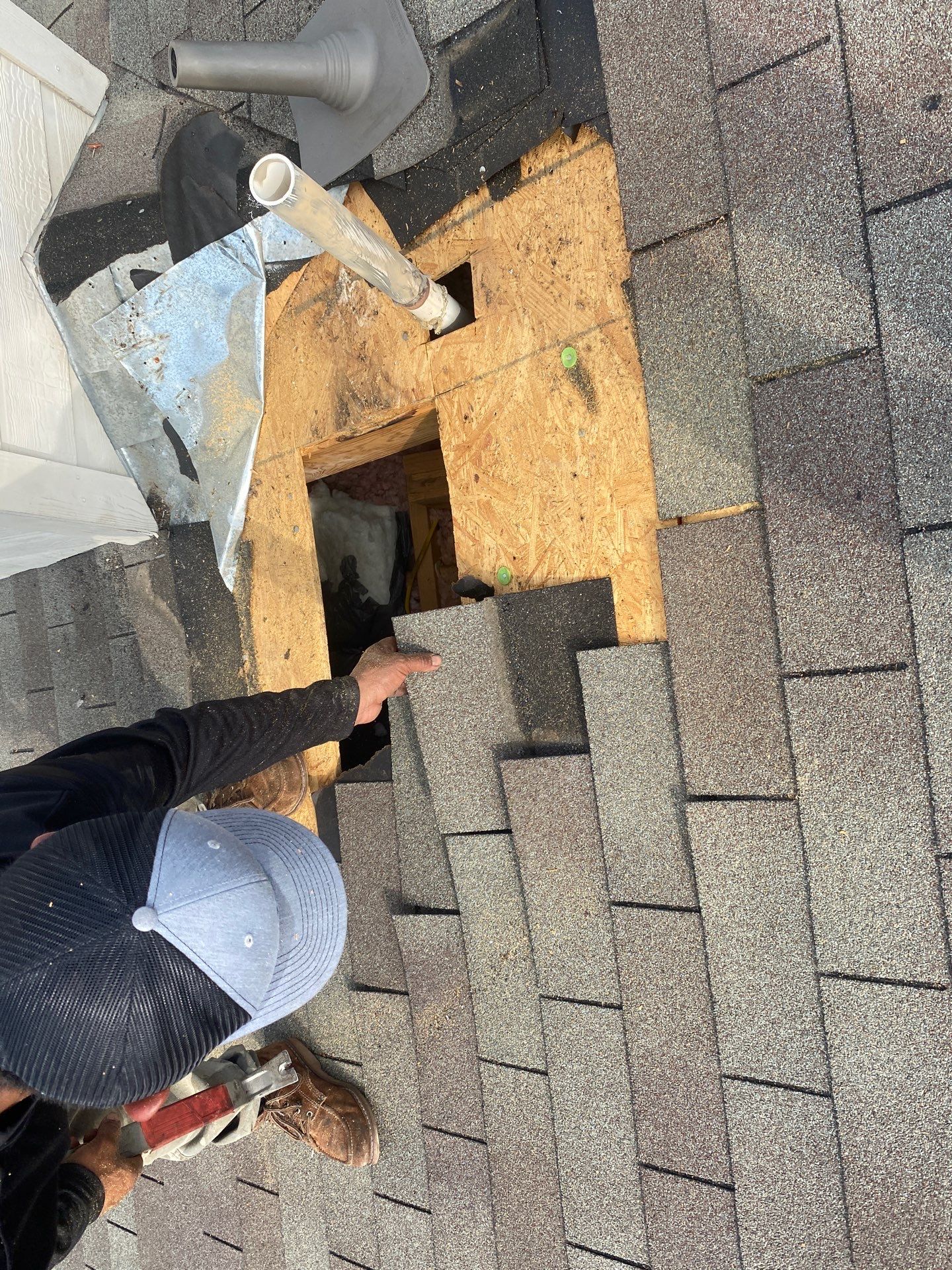 Hail Damage using Owen's Corning Duration (Lifetime) Shingles by Roof Repair Services LLC