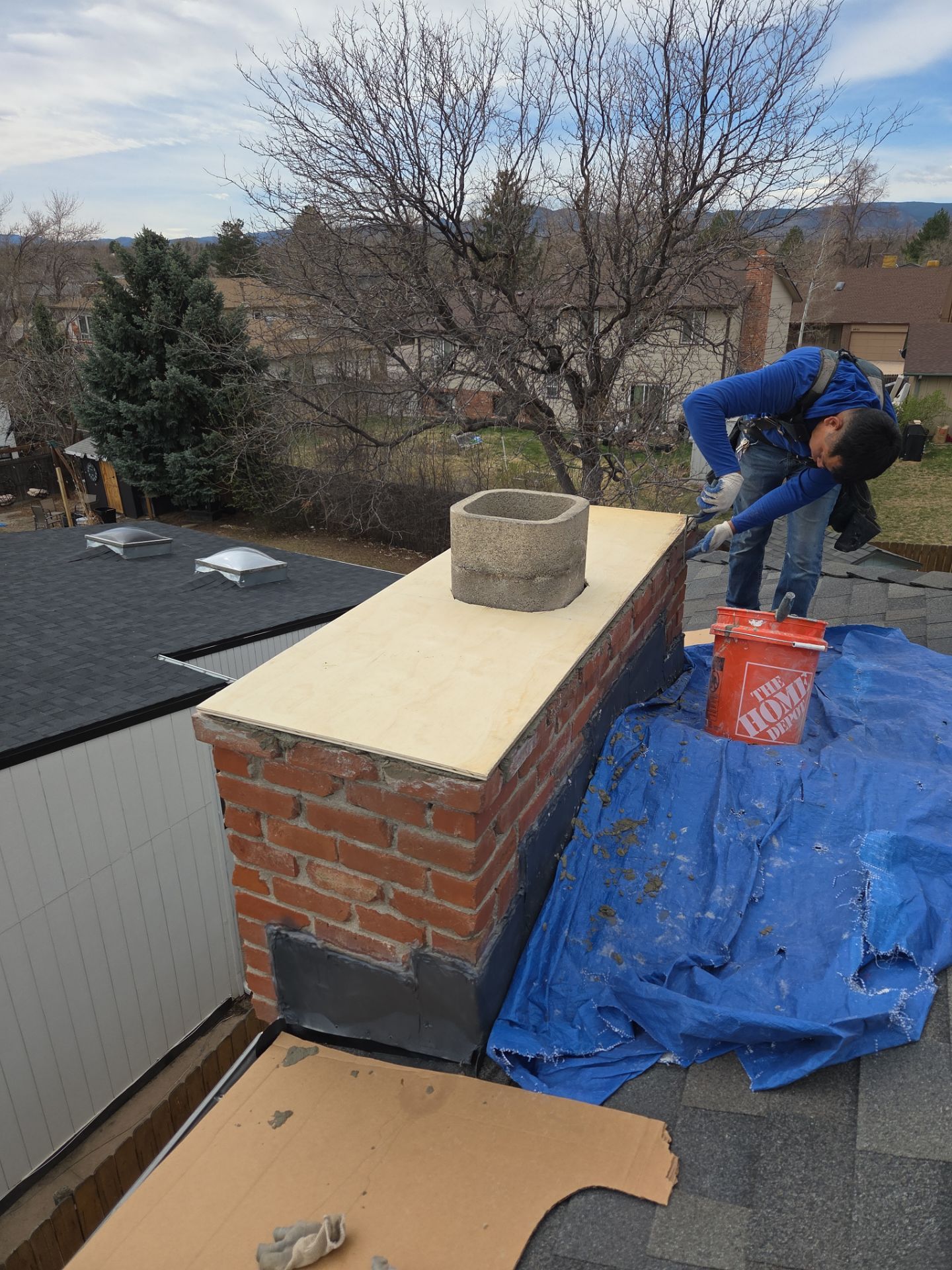 New Metal Chimney Cap by RTP Roofing Company