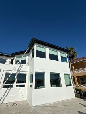 Soffit and Fascia Installation and black seamless gutters in Sarasota FL
