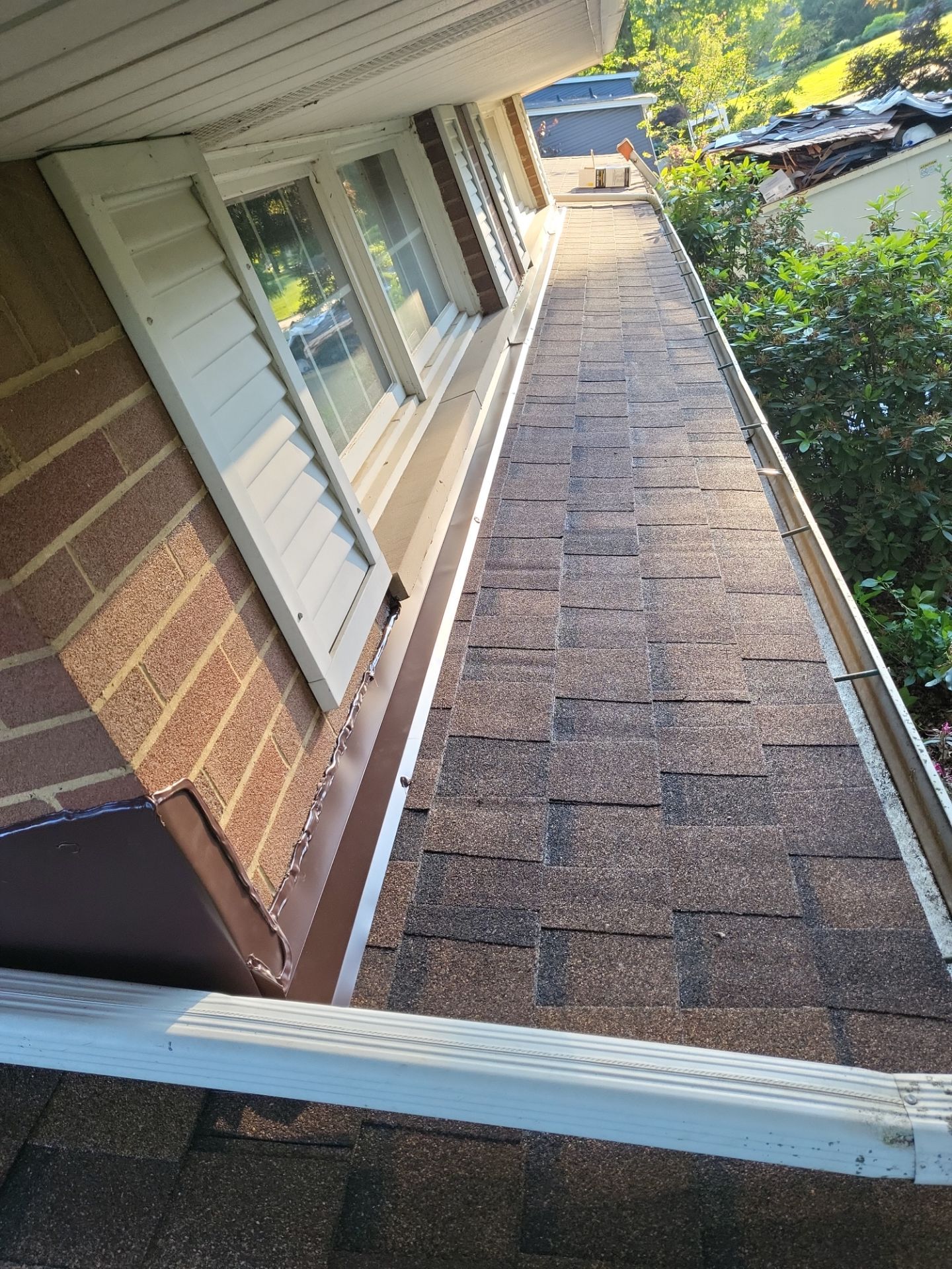 Atlas Pinnacle, Color, Burnt Hickory, Drip Edge, Color, Royal Brown by Eagle Eye Roofing