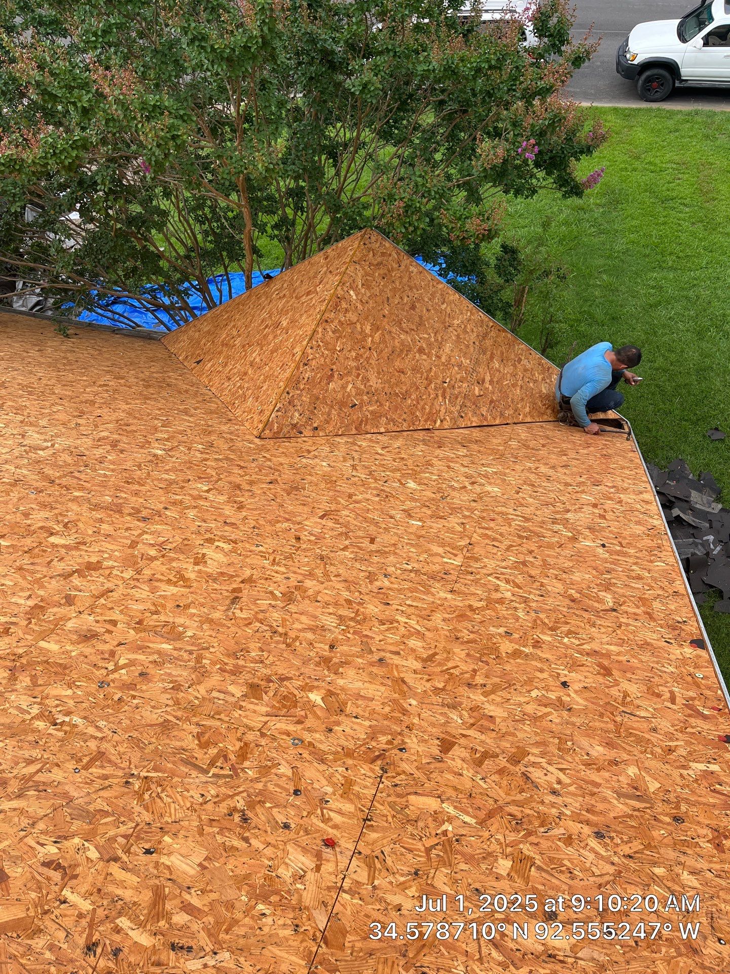 Benton Roof Replacement Featuring GAF Timberline HDZ Shingles by Temple Roofing and Exteriors