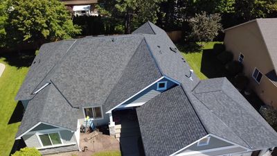Full Residential Roof Replacement and Skylight Installation in E 54th Ln Spokane, WA 99223 The Alpine Premium System - Certainteed Landmark® PRO Shingle - Max Def Moiré Black. - Certainteed ShadowRidge - Certainteed SwiftStar - Certainteed RoofRunner - Vycor 40 Mils. Ice & Water Shield - Certainteed Ridge Ventilation Included - Priority Scheduling - 5-Star PREMIER SureStart PLUS Coverage - CertainTeed 50 Year Material Guarantee - CertainTeed Workmanship Guarantee: LIFETIME - CertainTeed Warranty Transfer Period: 30 Years
