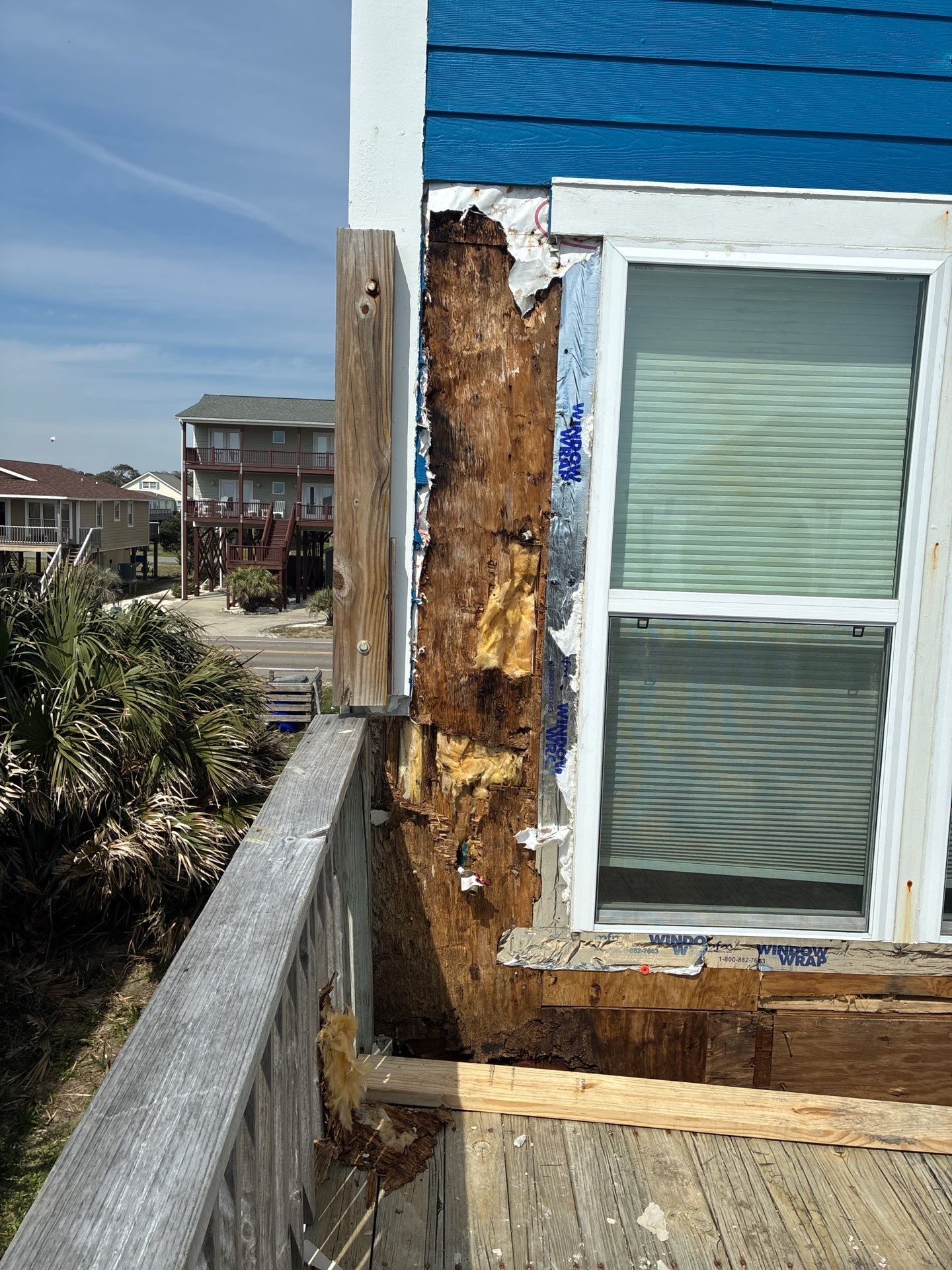Oceanfront Structural Repair and Exterior Rebuild in Oak Island NC | RGR Construction and Roofing, LLC by RGR Construction and Roofing, LLC