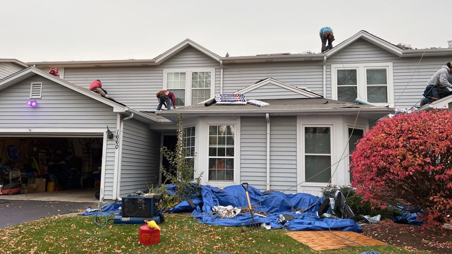 Multi-family unit roof replacement. using GAF Timberline HDZ by Pro Home Services Inc