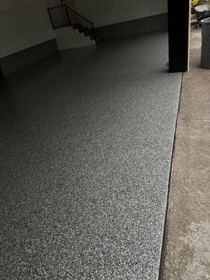 Garage Floor Coating using Wombat