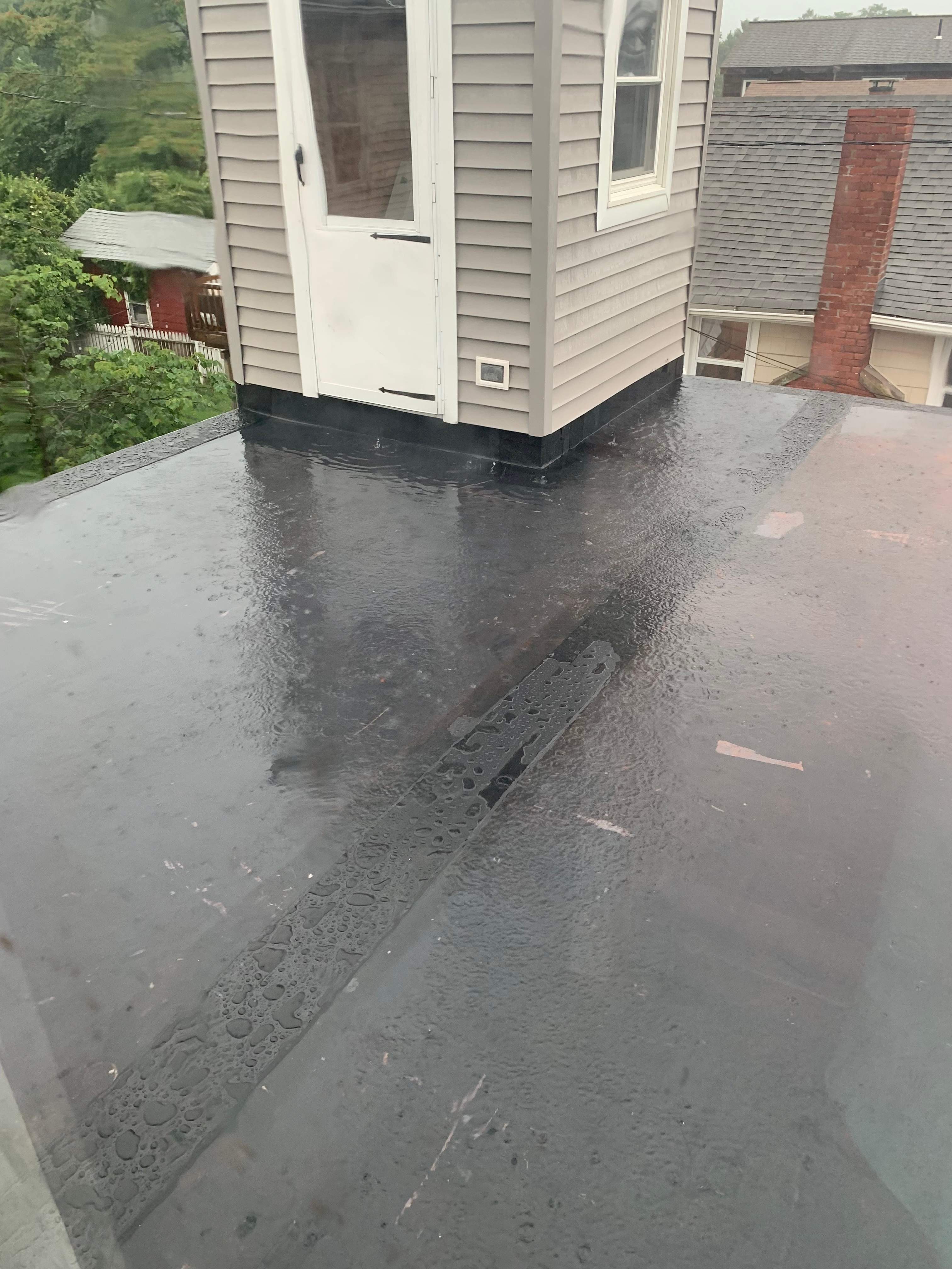 Deck Installation using trex over epdm roof by A Plus Exterior