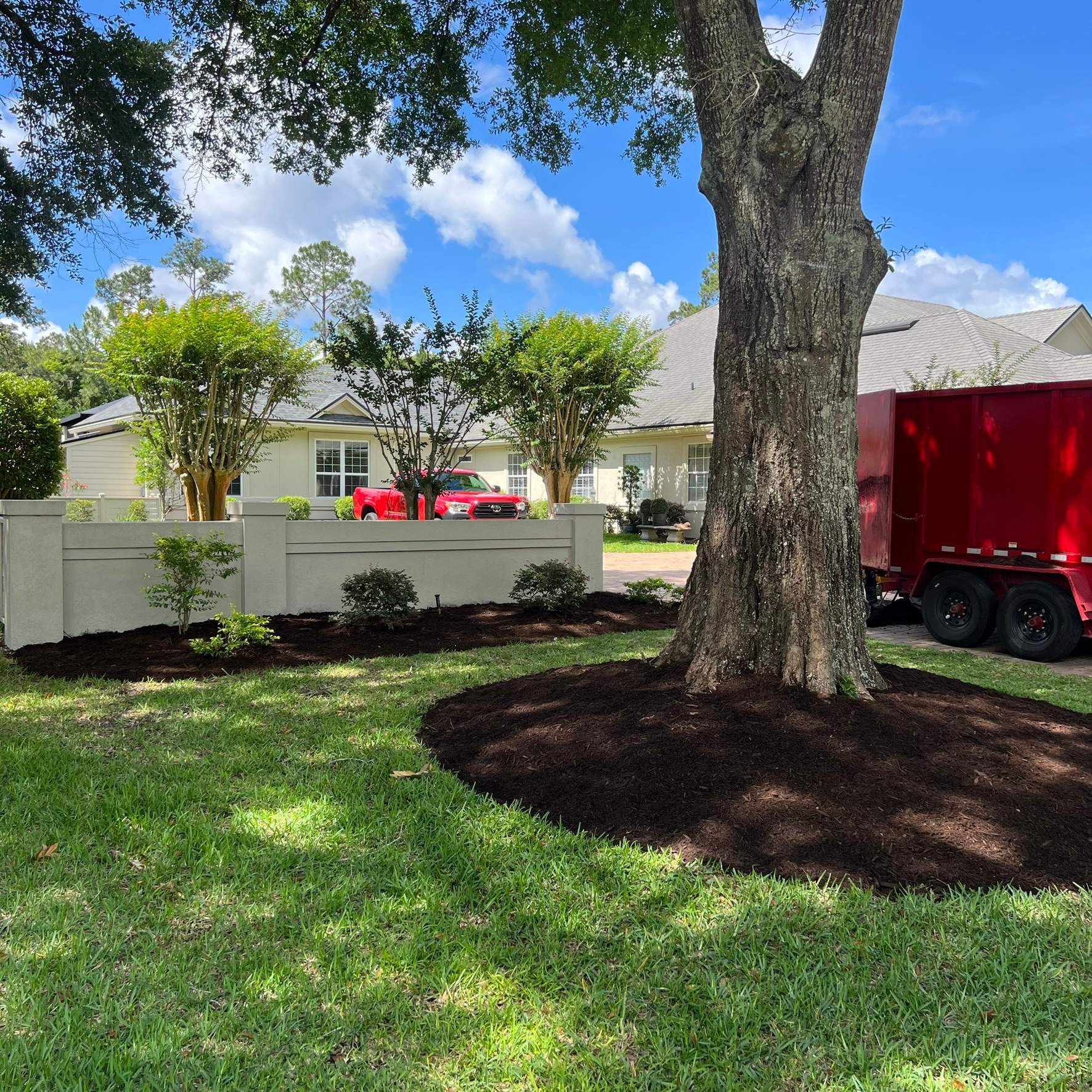 Plant & Mulch Installation | Deerwood Country Club by ProGreen Services