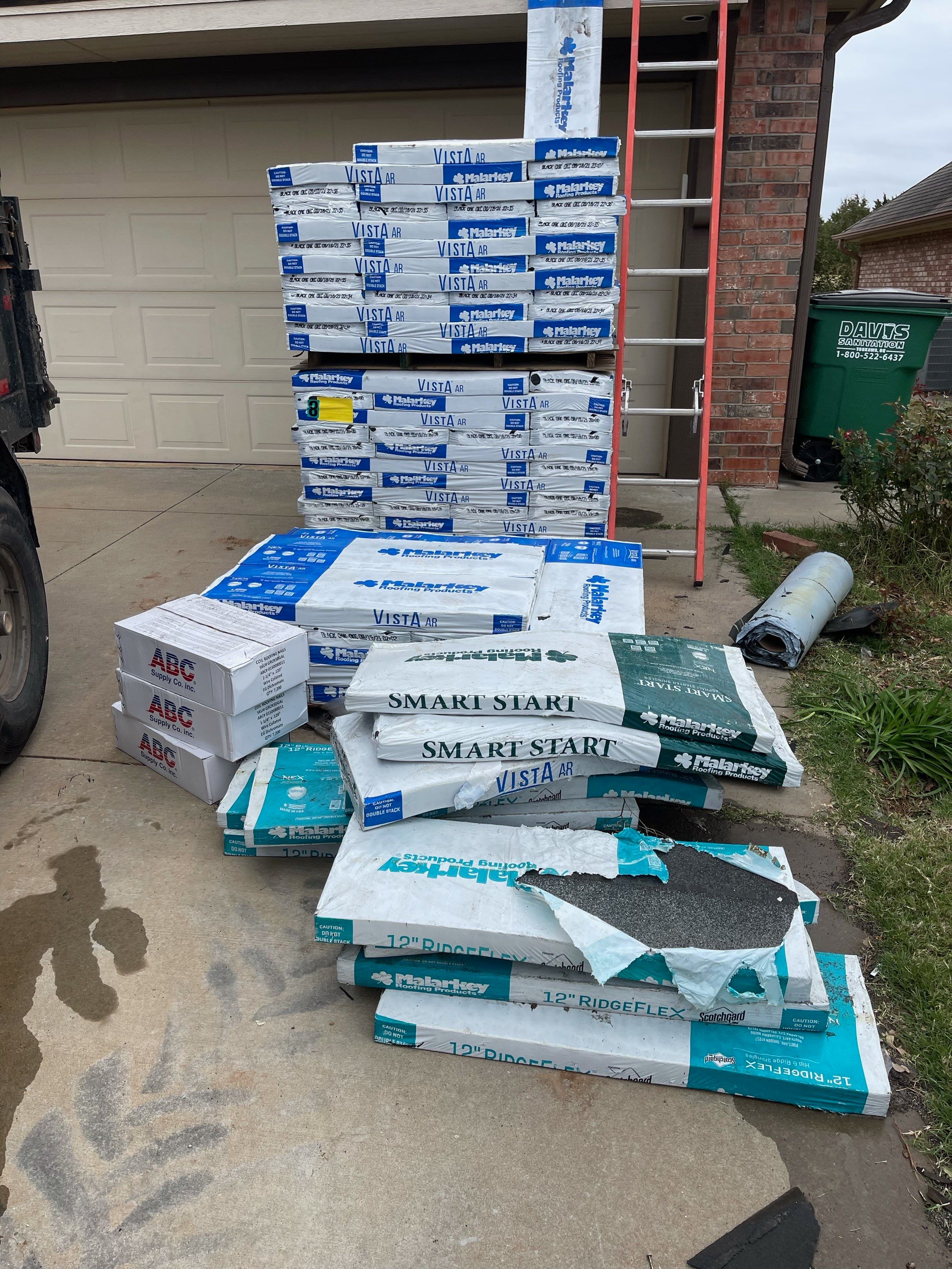 Residential Roofing Installation using Malarkey by Frontline Roofing and Construction