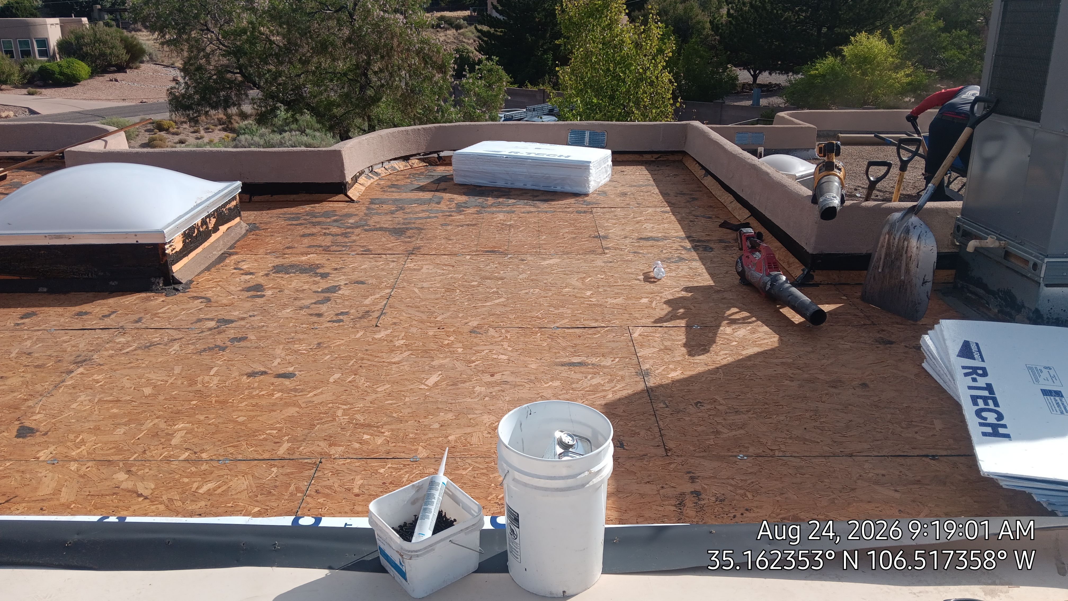 TPO Roof Replacement and Wood Repair in Albuquerque by Doyle Roof Masters Inc