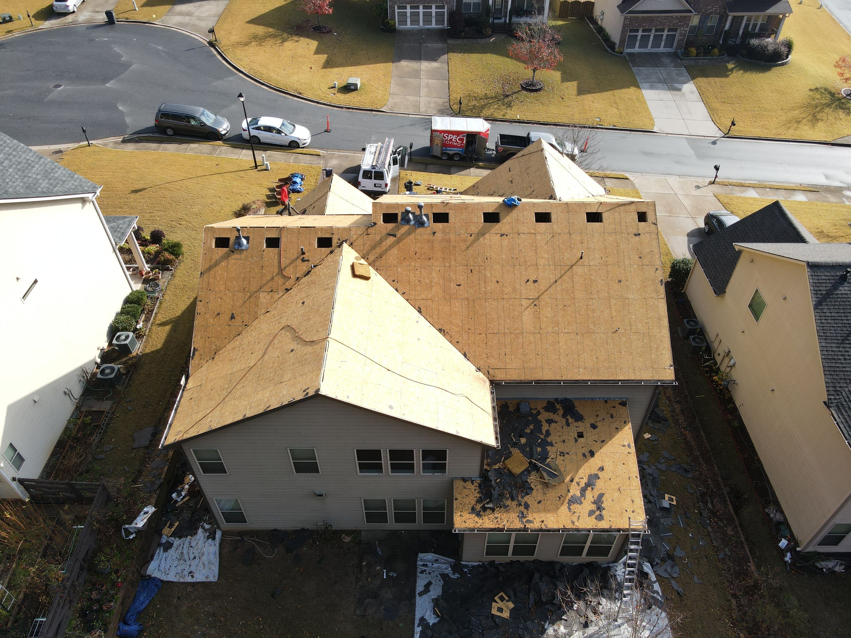 Residential Roofing Installation using Owens Corning by Inspector Roofing and Restoration