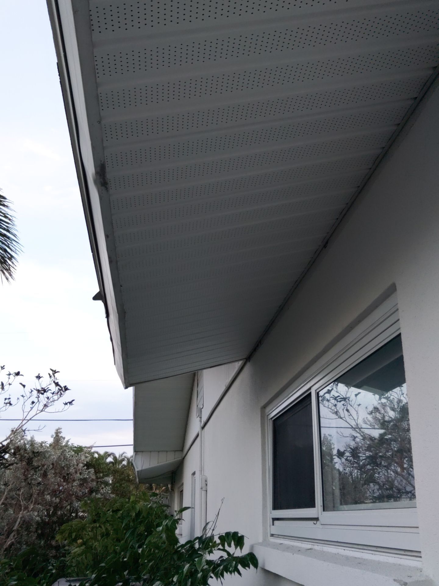 Soffit White Vinyl Installation FL by Gutter Professors
