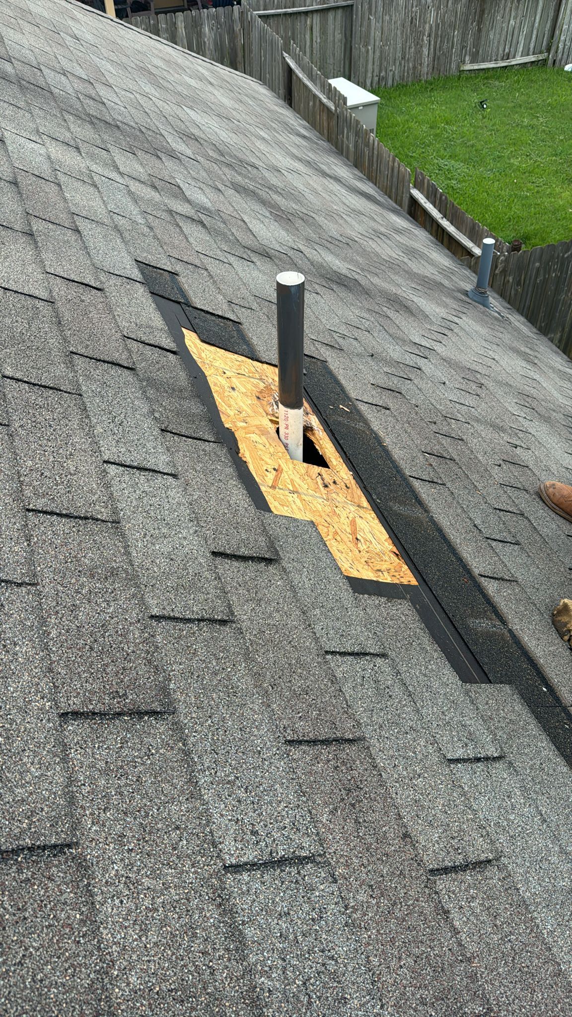 Hail Damage using Owen's Corning Duration (Lifetime) Shingles by Roof Repair Services LLC