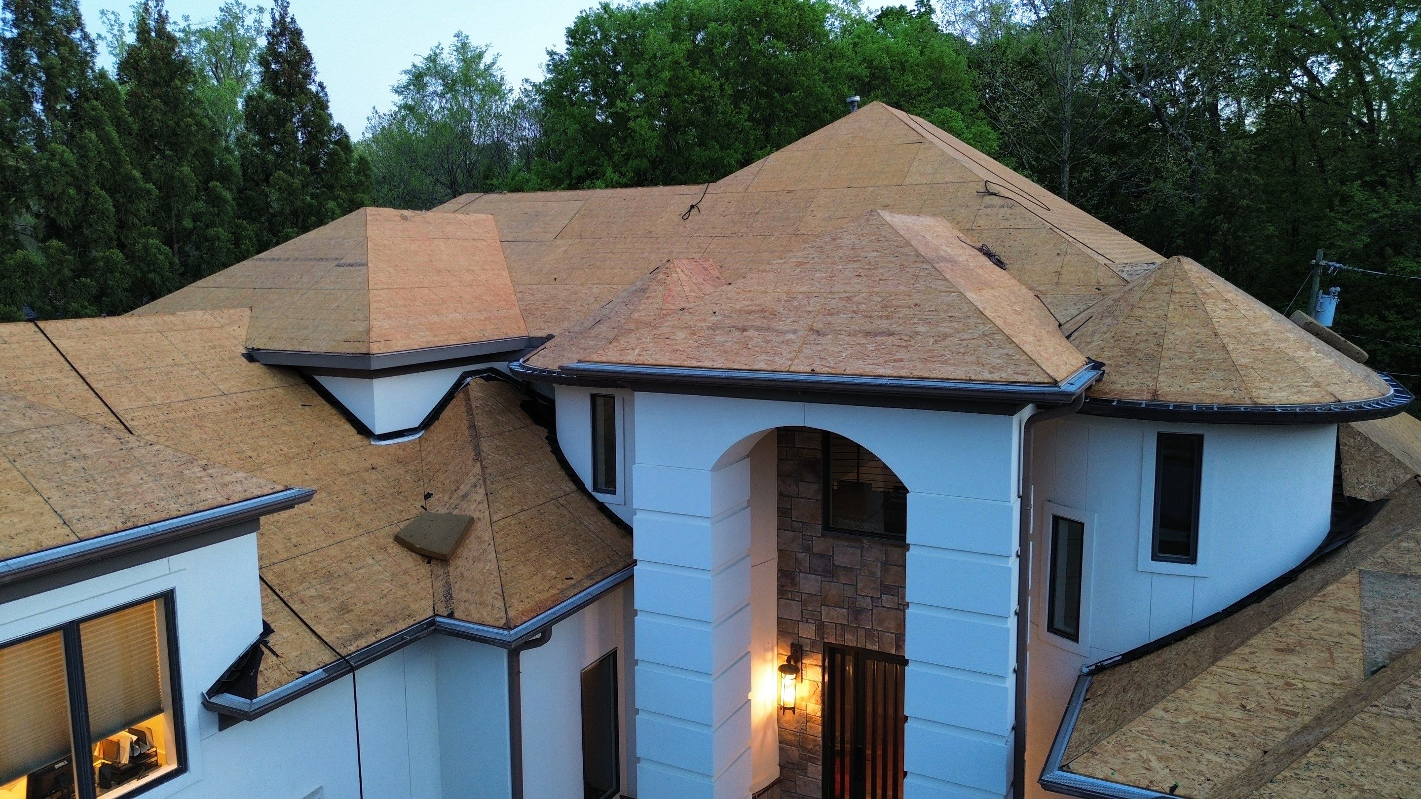 Full Roof Replacement using GAF HDZ Shakewood by Just In Time Roofing and Restoration