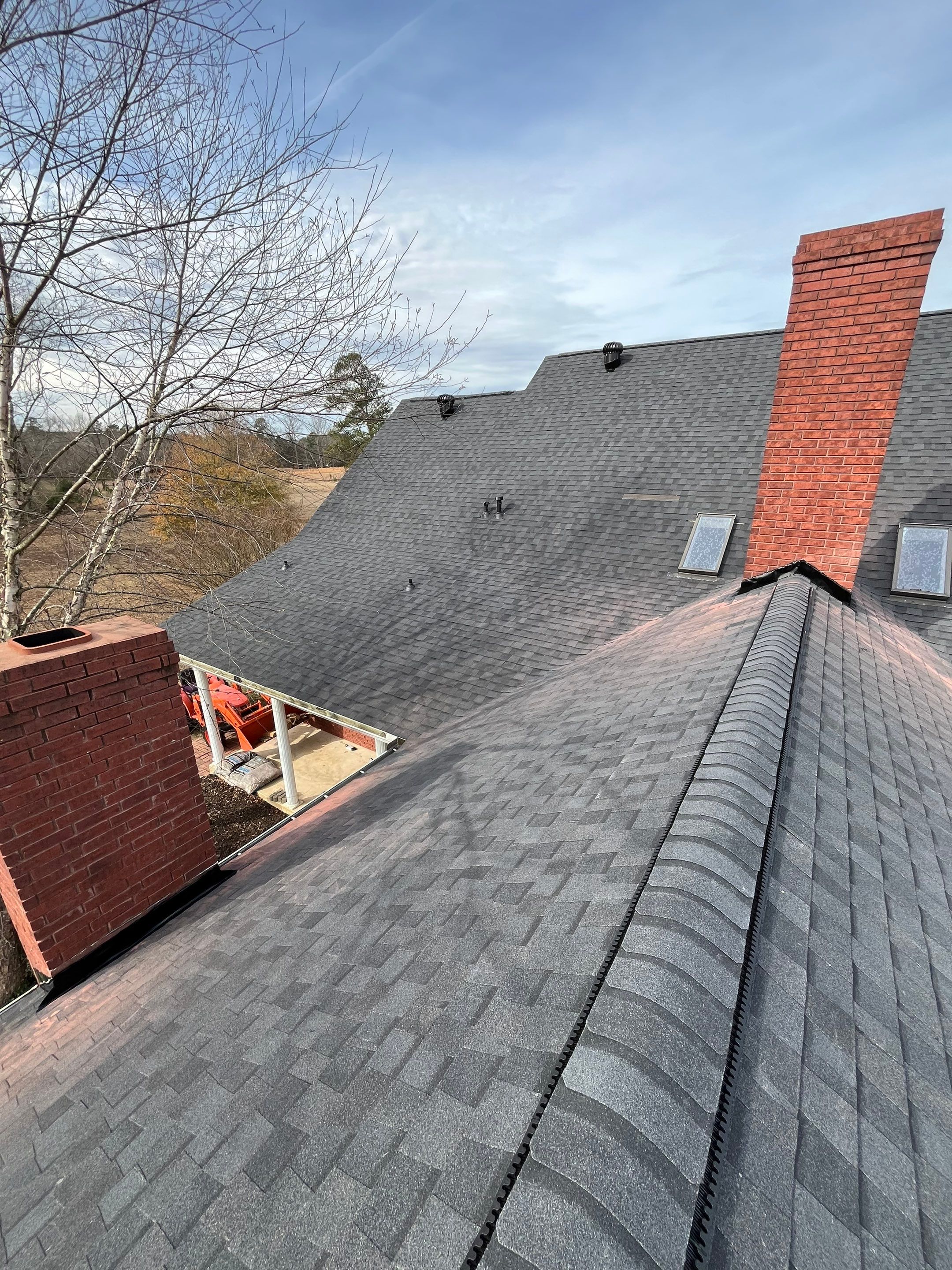 Residential Roofing Repair using CertainTeed XT25: Moire Black by Hostetler Roofing