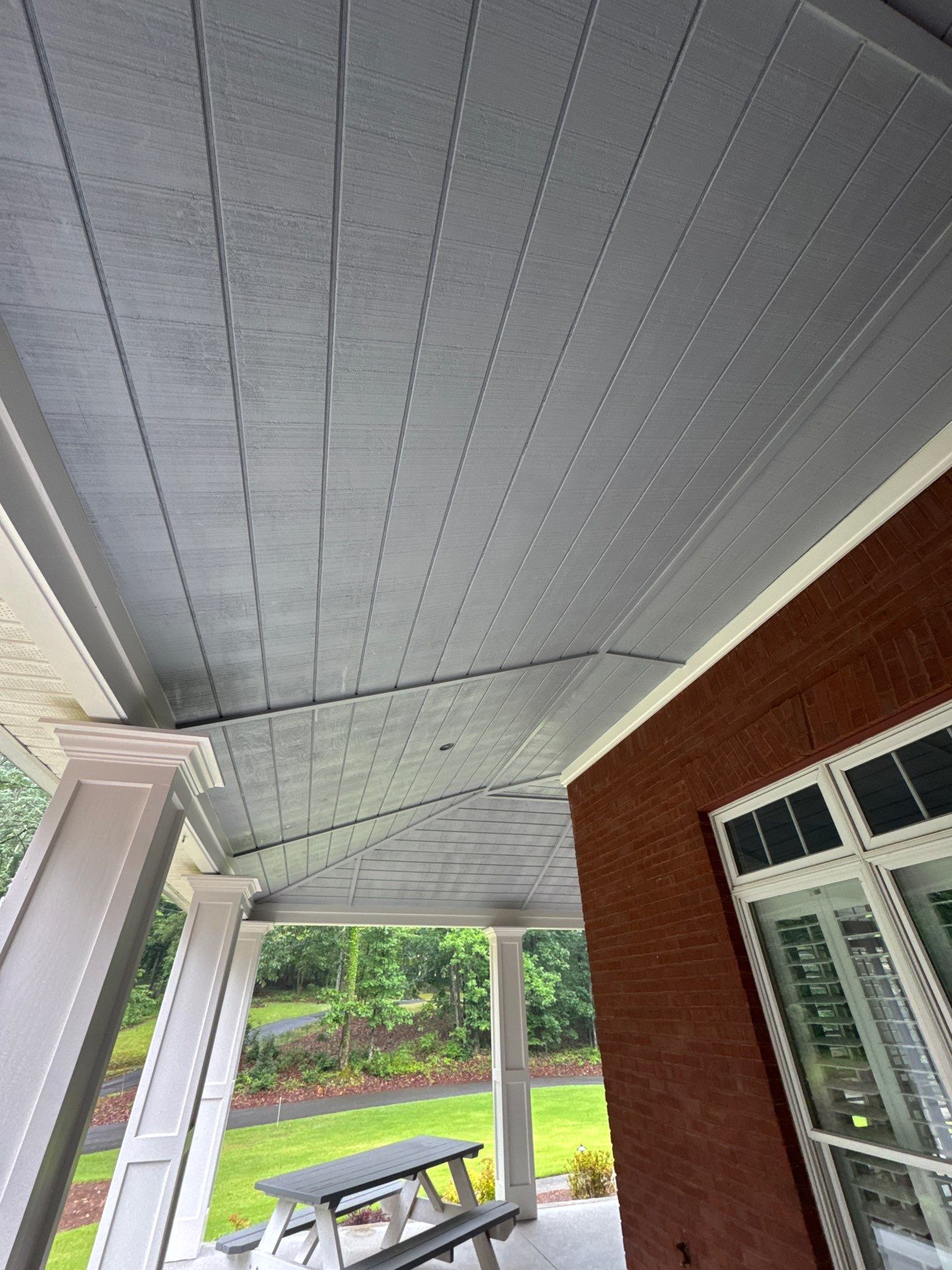 Custom Tongue-and-Groove Porch Ceiling Renovation in Marietta by Swift Home Renovations