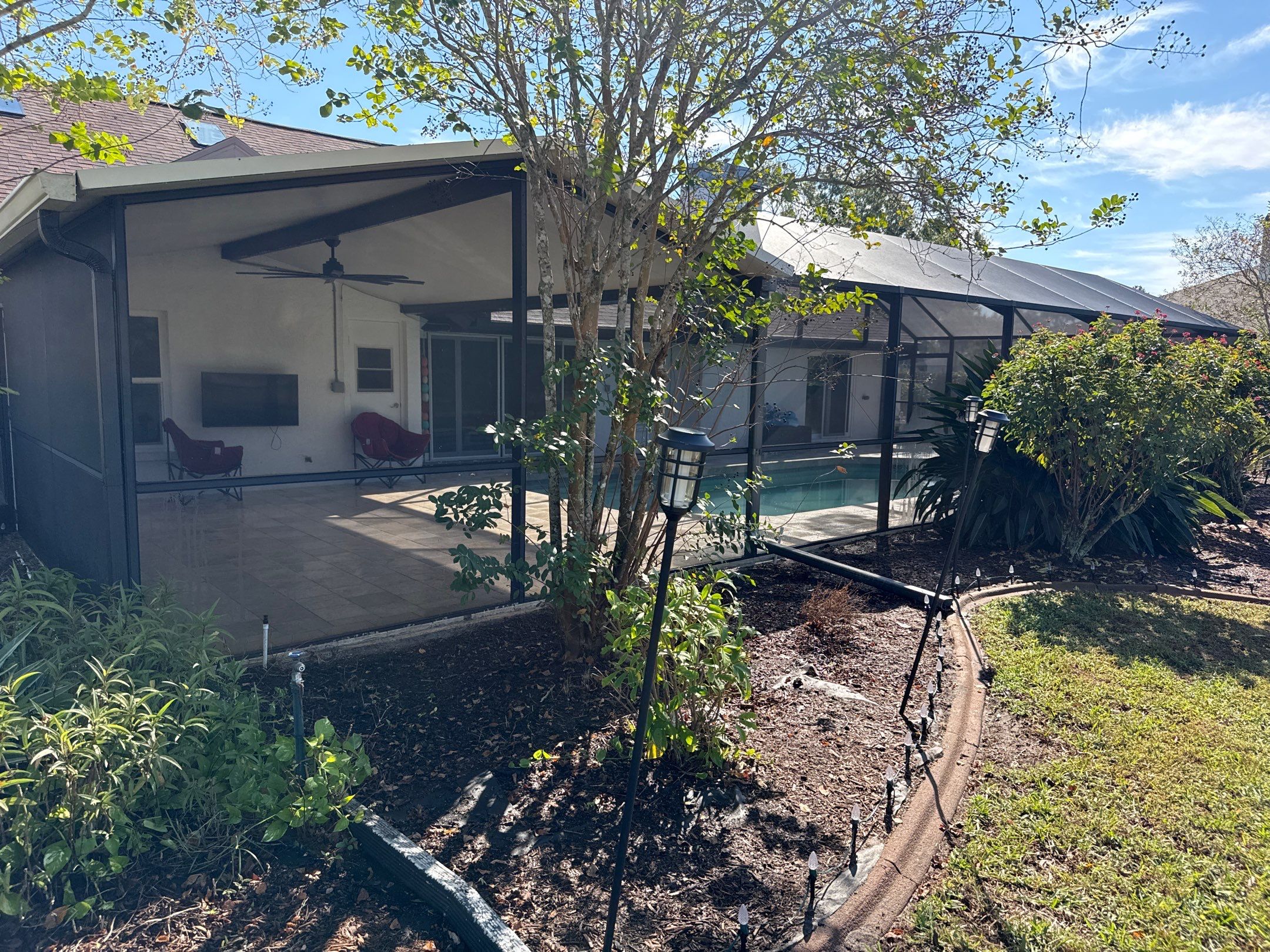 Paver Pool Deck & Screen Enclosure Cleaning | River Wilderness, Parrish FL by Sunshine AquaWash