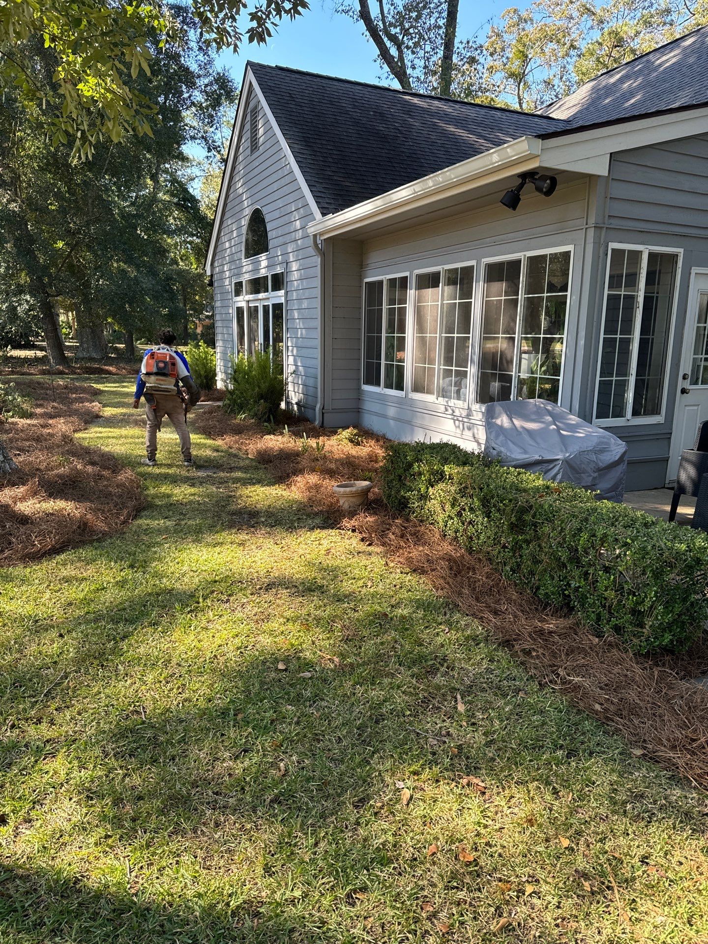 Concrete Walkway Installation and Landscape Refresh in Hilton Head Island by Lowcountry Scapes, LLC