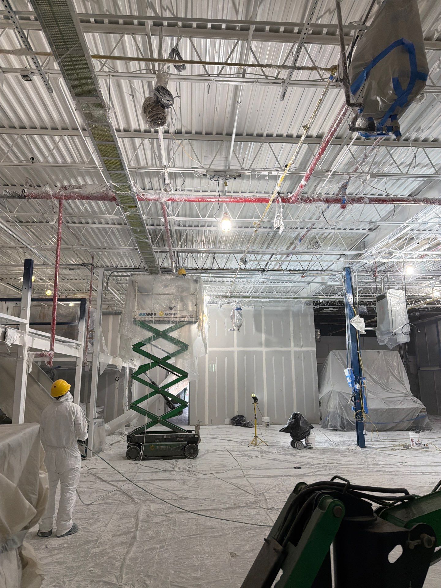 Industrial Warehouse Fire Damage Cleaning and Spray Sealing in Islandia by EMS Restoration Corp