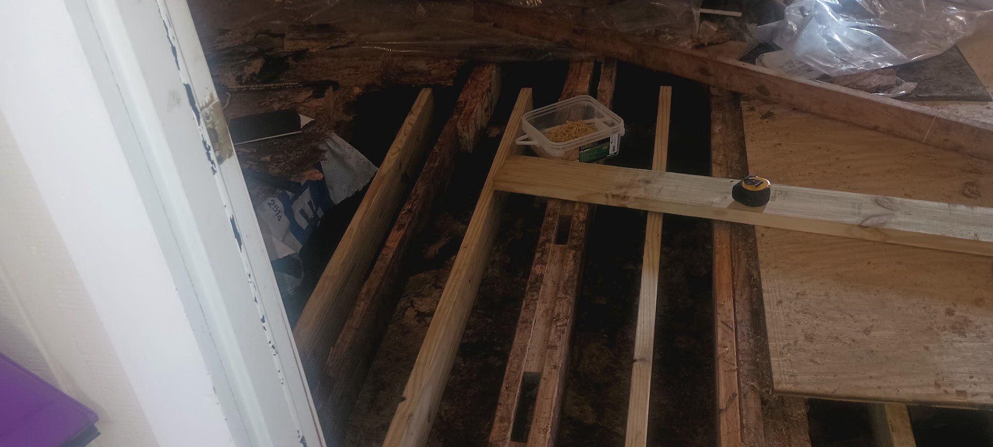 Water dry rotted flooring by Harden Enterprise Services LLC