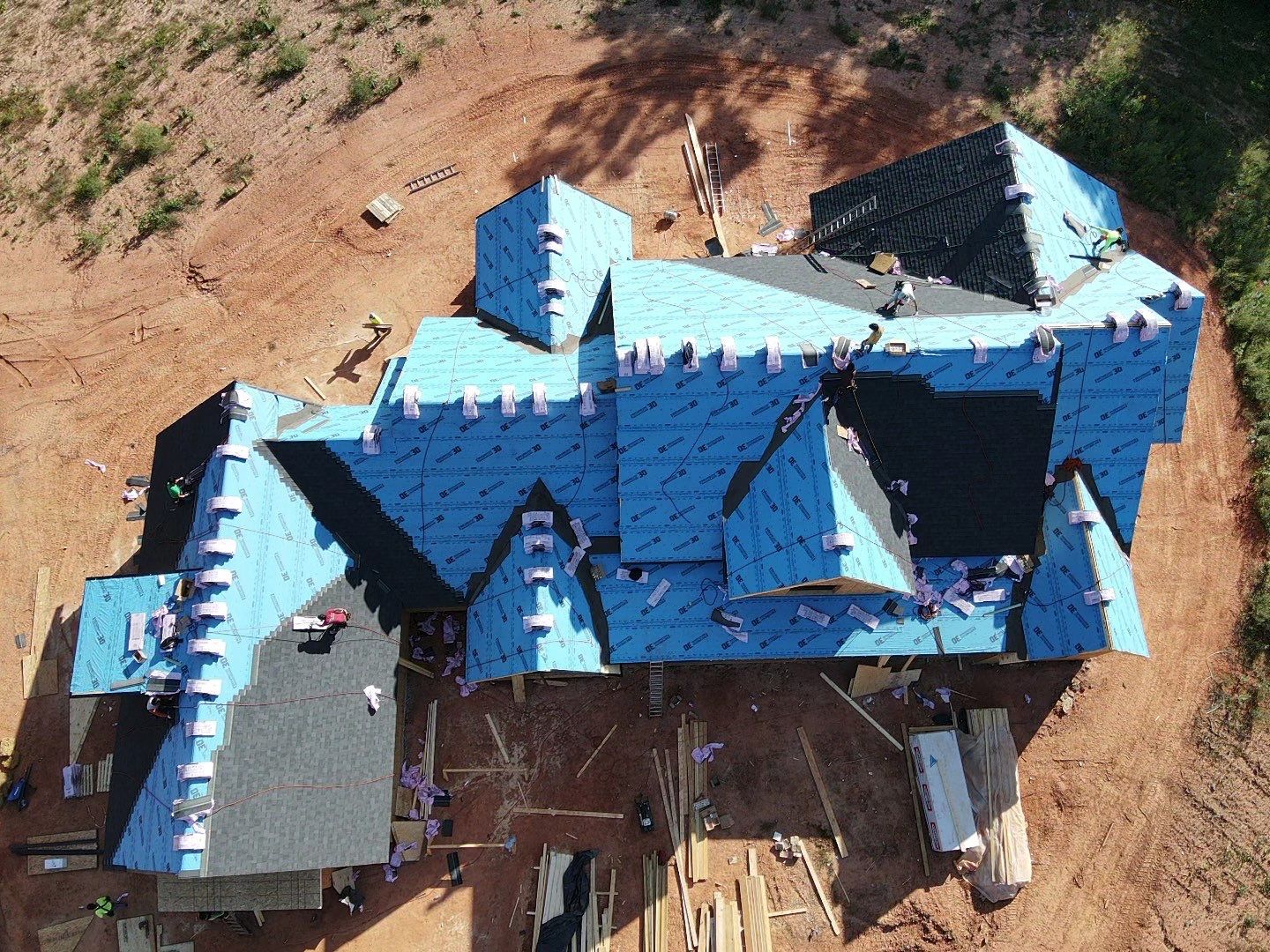 New Construction Residential Roofing Installation using Owens Corning by Inspector Roofing and Restoration