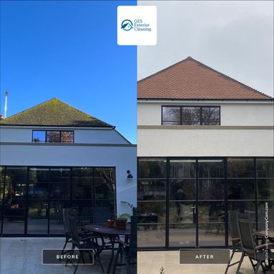 Roof Cleaning and Biocide Treatment using Honda 15lpm Low Pressure Washing Machine