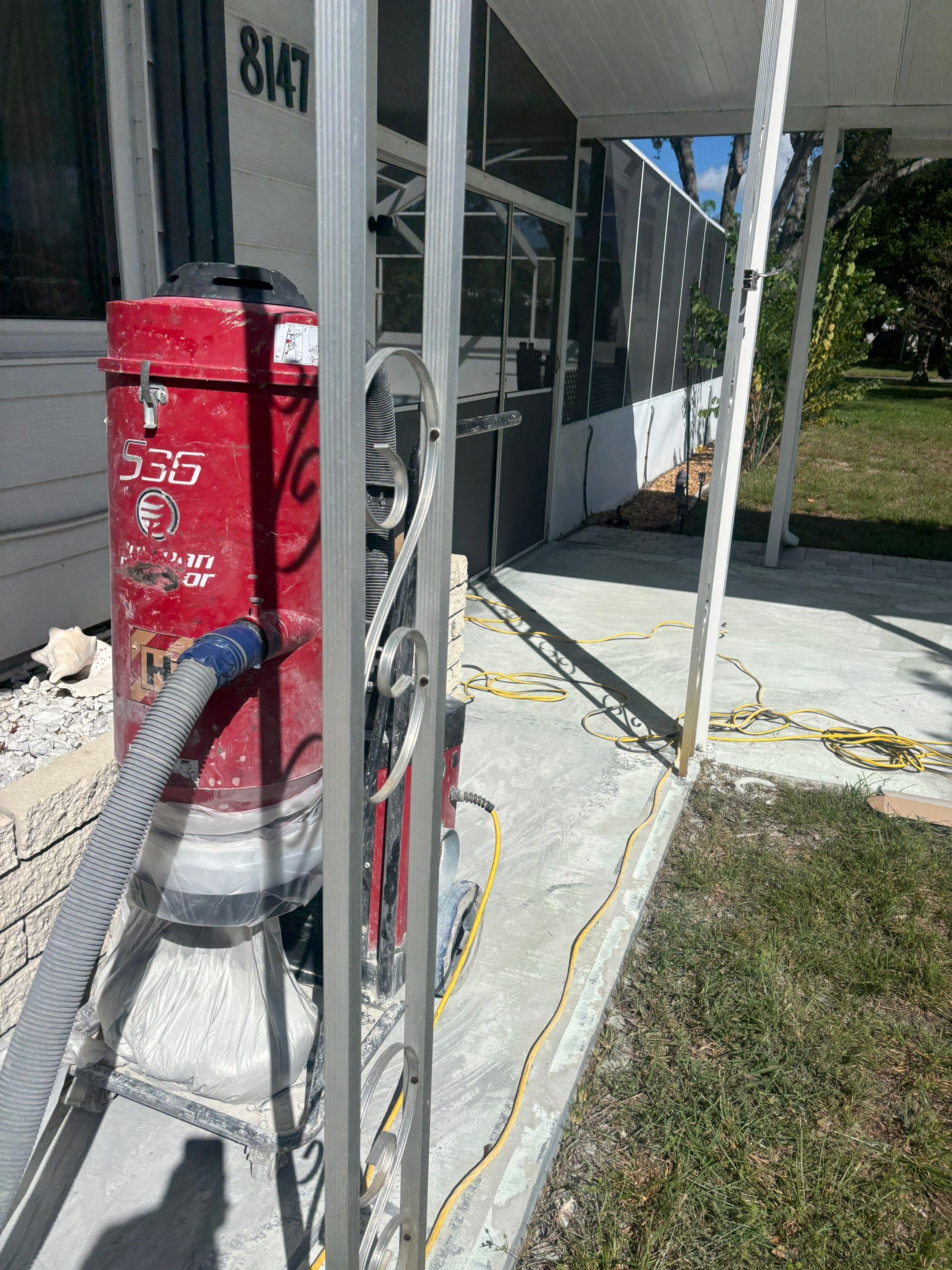 Flagstone Driveway Concrete Coating by Performance Floors & Coating