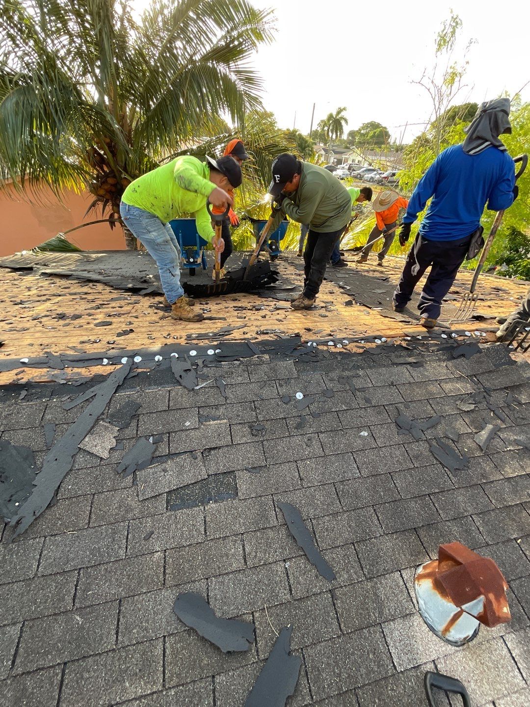 Beautiful Blue Shingle Re-Roof in Hollywood! by First Due Roofing