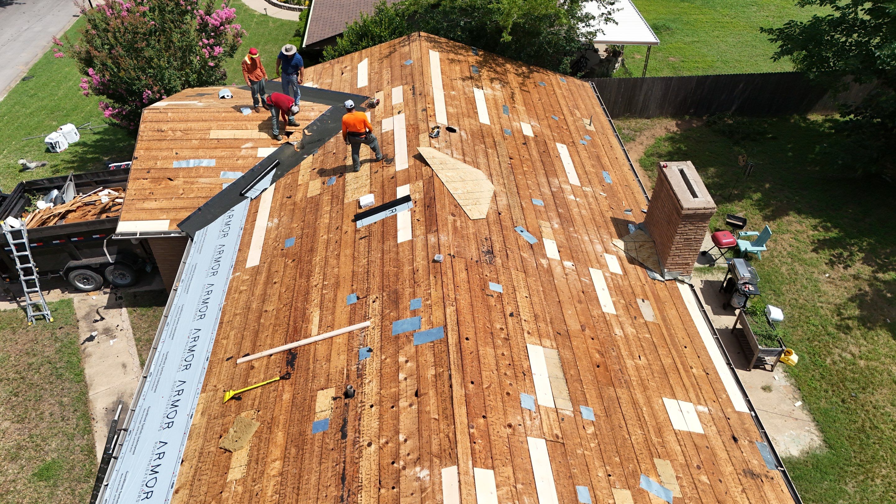 Full Roof Replacement and Decking Repair in Hurst, Texas by Armor Roofing | Exteriors