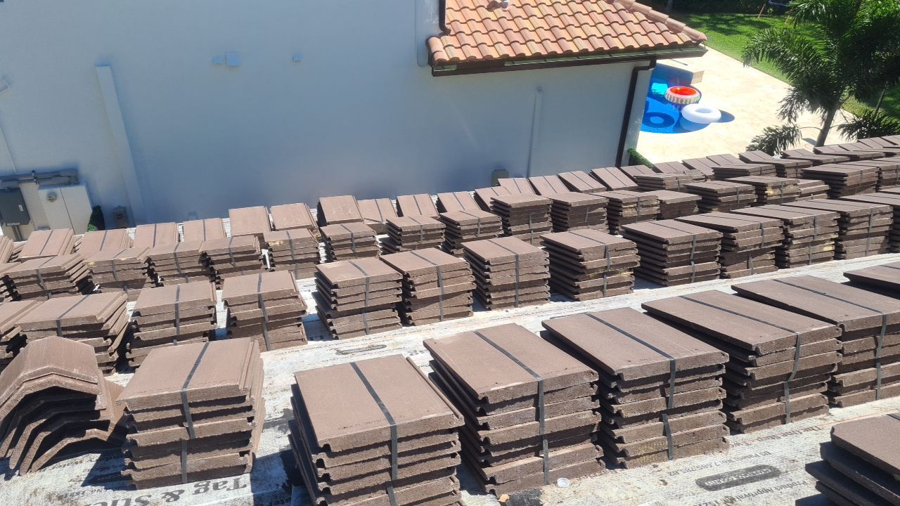 Residential Roofing Installation using Eagle Roofing Tile by BLUES BROTHERS ROOFING