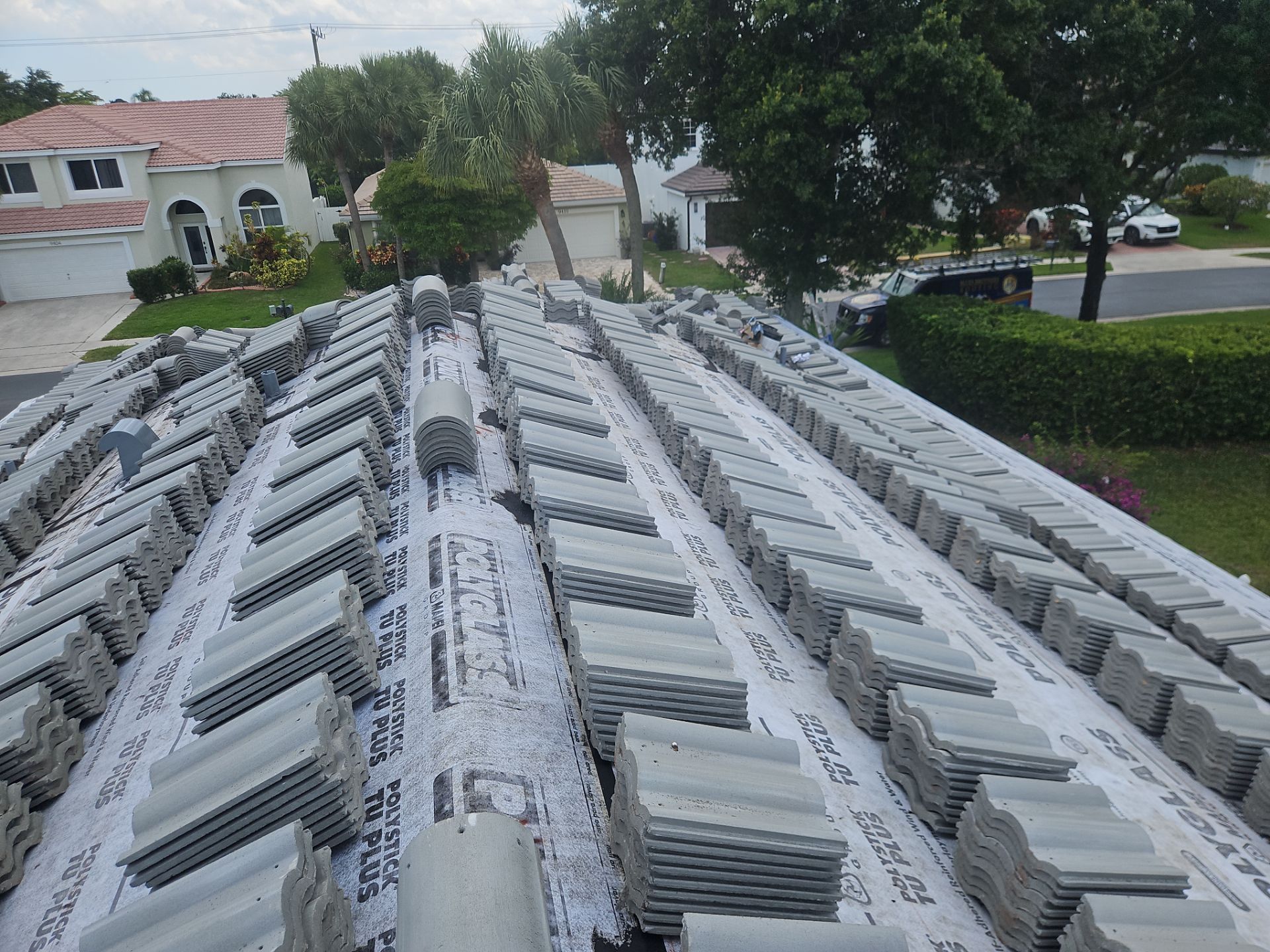 Residential Roofing Installation using Eagle Roofing Tile by BLUES BROTHERS ROOFING
