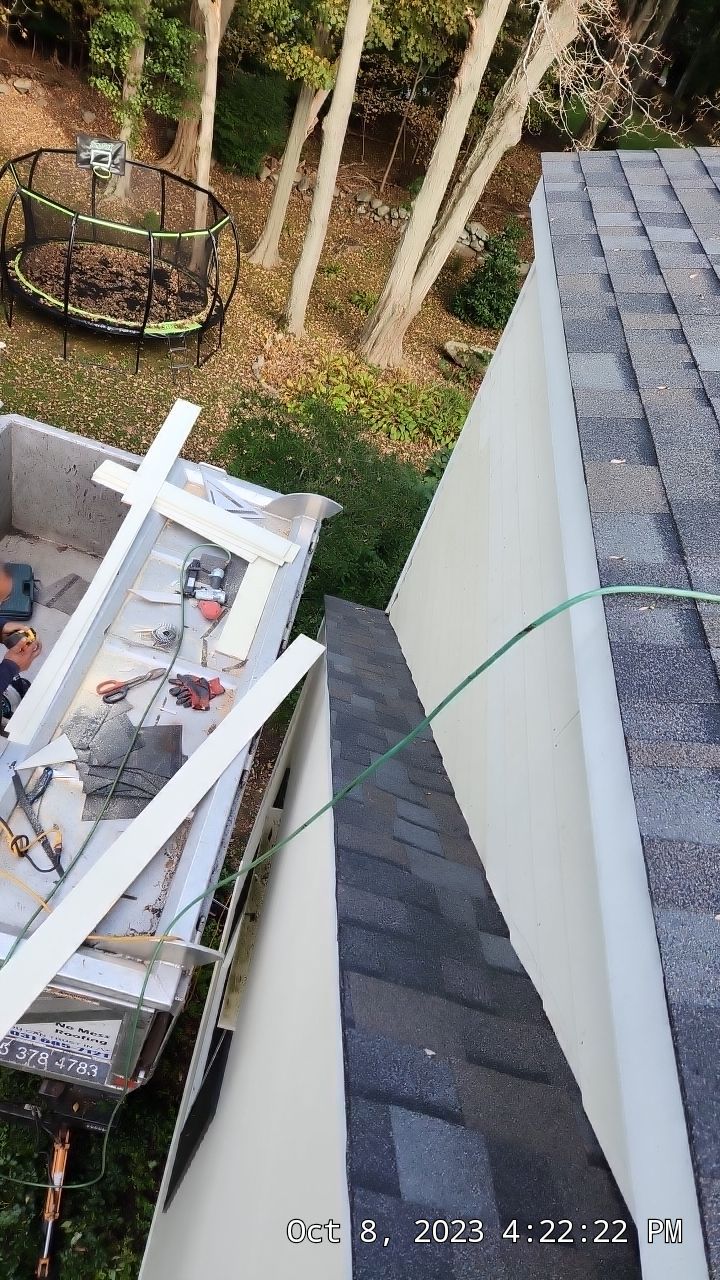 Residential Roofing Installation using Owens Corning TruDefinition Williamsburg gray by A Plus Exterior