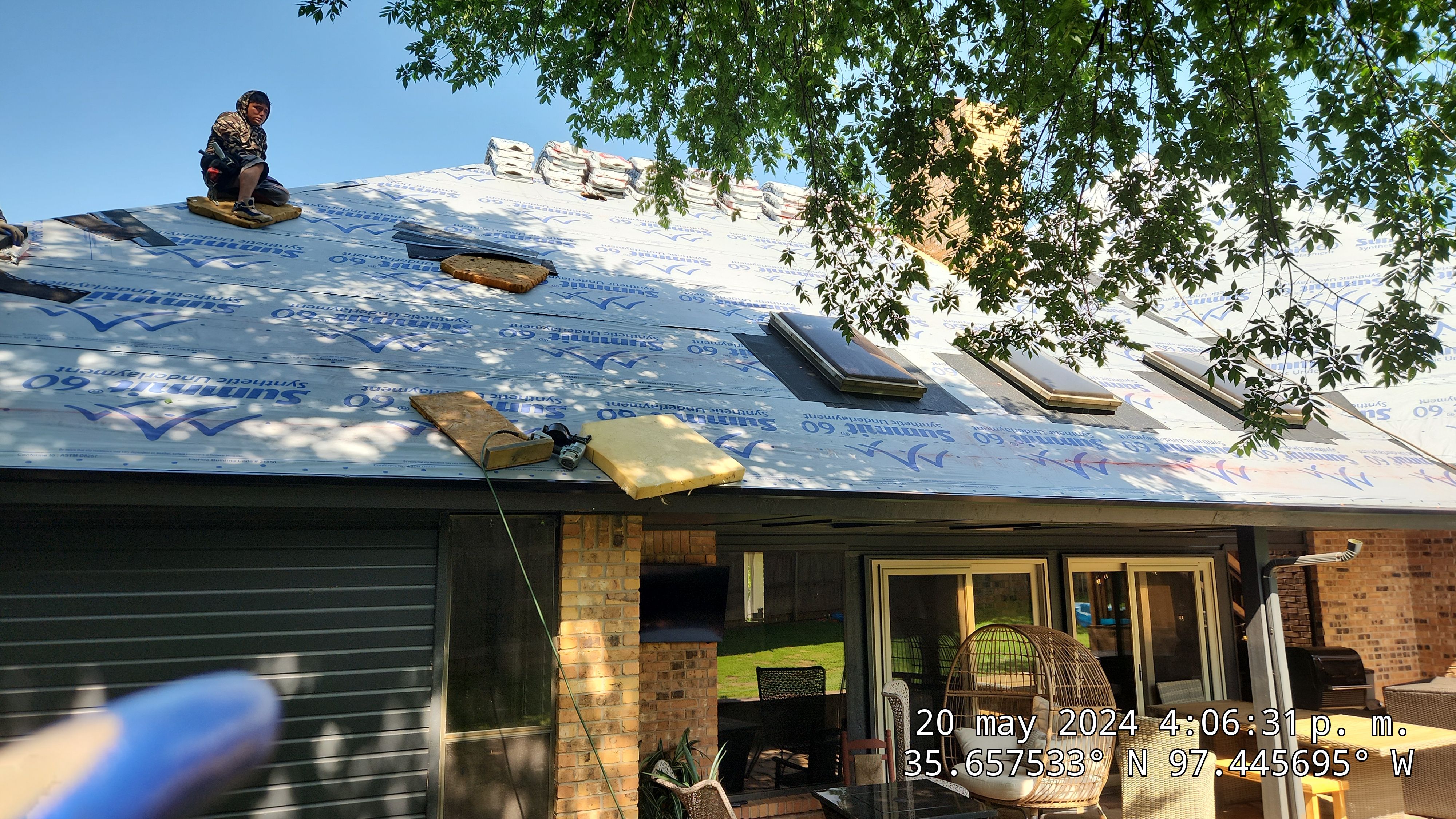 Residential Roofing Installation using Atlas by Castillo Roofing