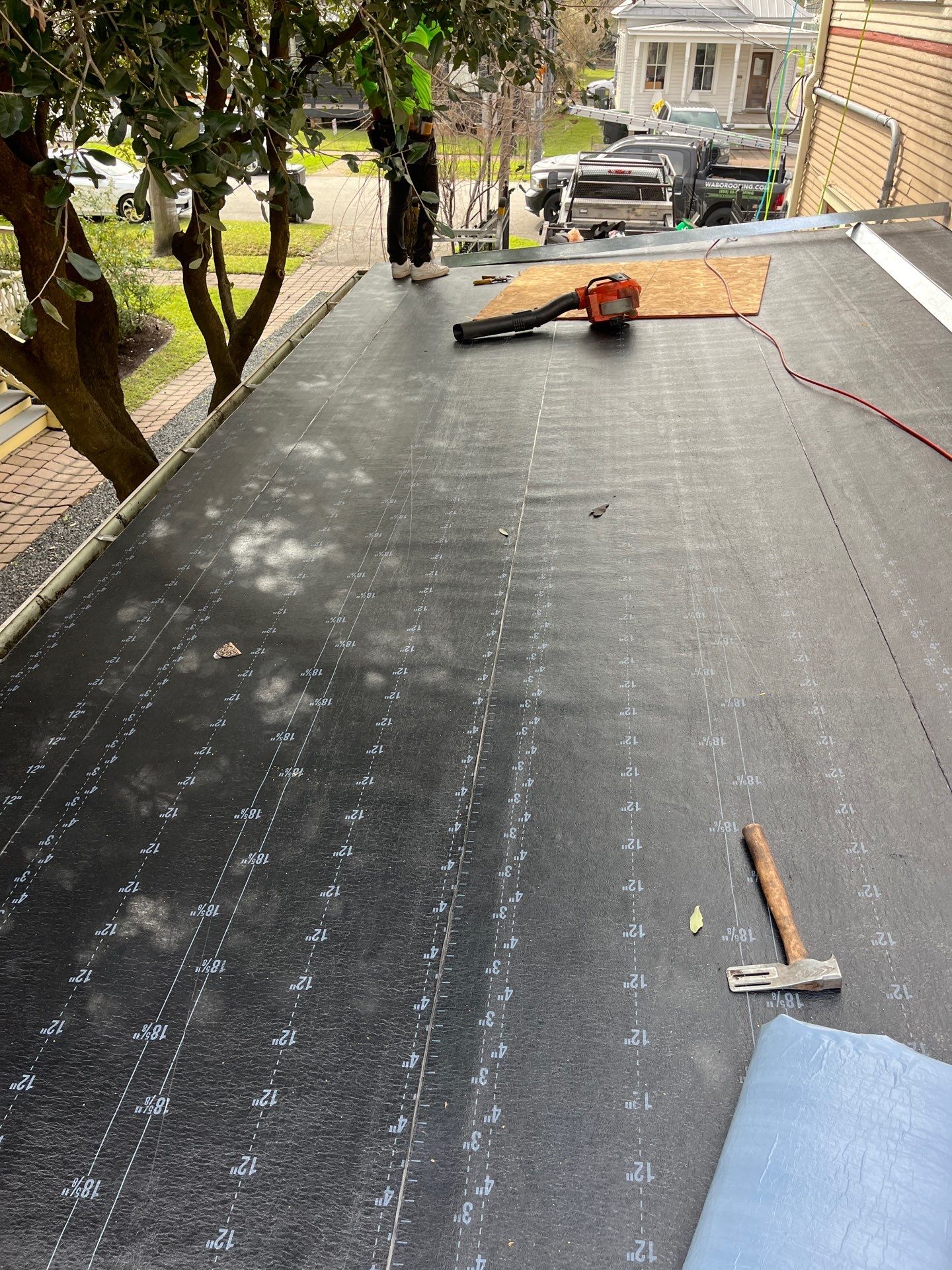 Residential Roofing Installation using GAF Timberline HDZ (Shakewood) by WABO Roofing Systems 