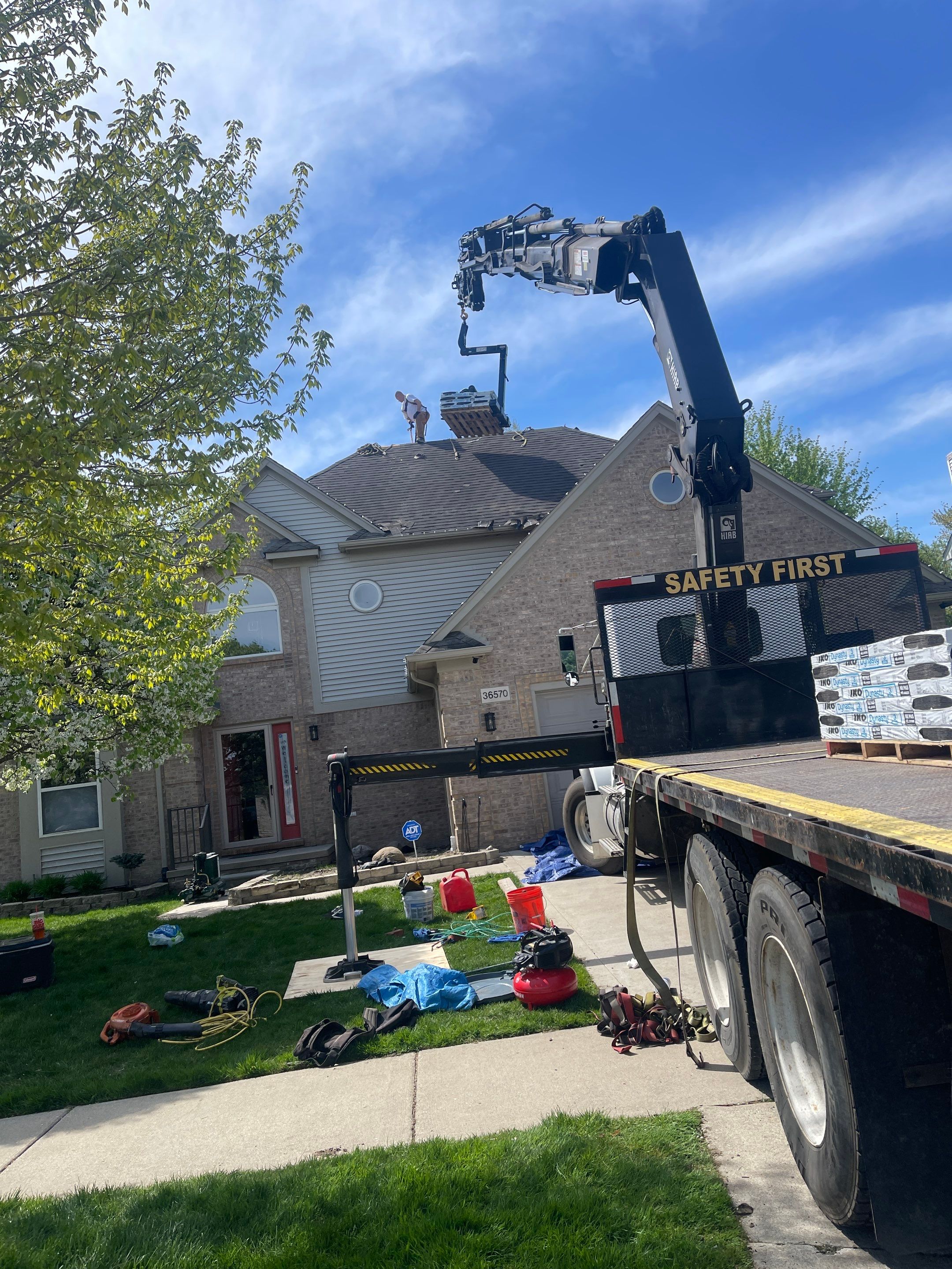 Residential Roofing Installation using IKO Dynasty - Glacier by JNR Roofing LLC