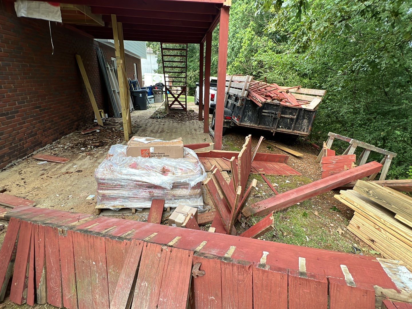 South Trace Lane - Deck Installation and Chimney Repair by Pillar and Pine