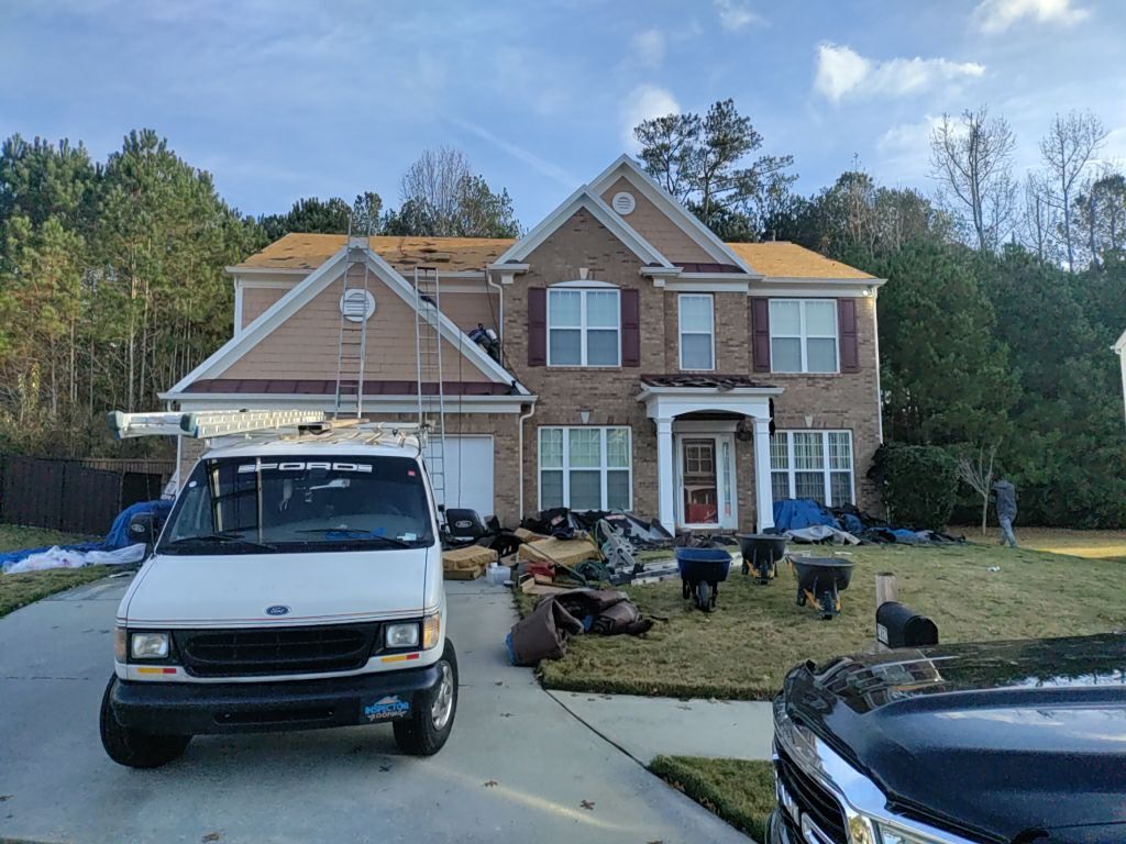 Residential Roofing Installation using Timberline HDZ Hickory  by Inspector Roofing and Restoration