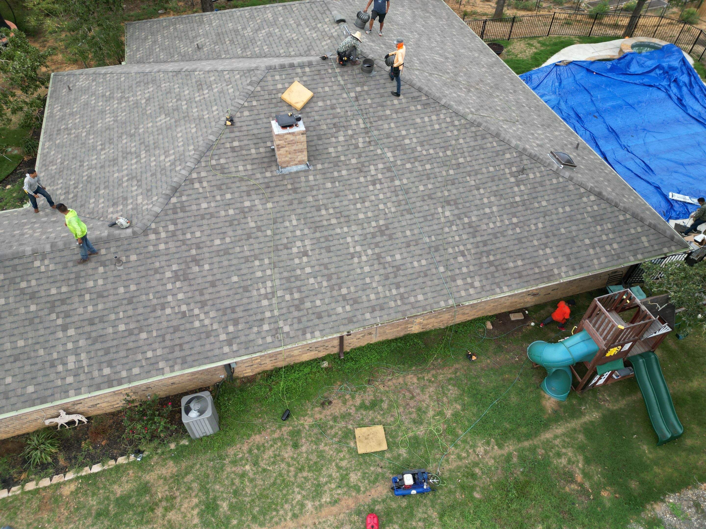 Residential Roofing Installation using ATLAS Pinnacle Pristine Shingles by Harvey Roofing & Construction