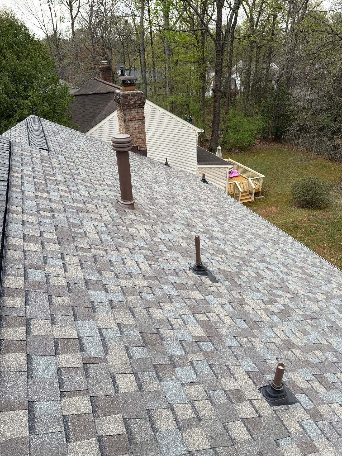 Burke: Residential Roof Replacement with CertainTeed Landmark Pro in Max Def Weathered Wood by RM Banning, Inc.