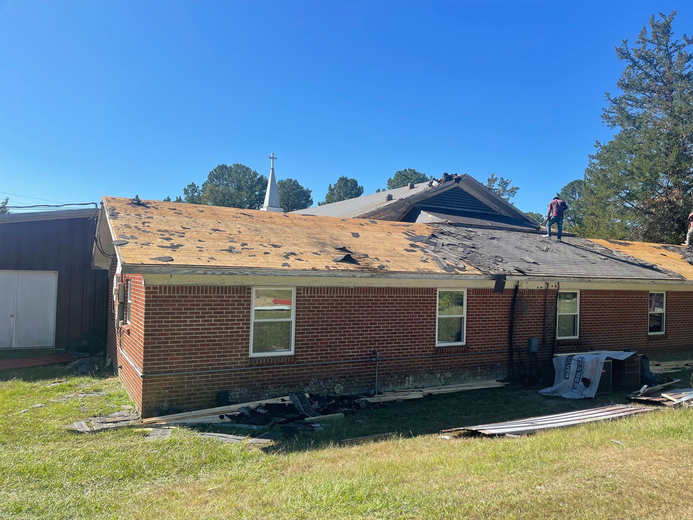 Residential Metal Roof Replacement using Reed's Metals: 26 GA. Colored Residential Metal Panels (Barn Red) by Hostetler Roofing