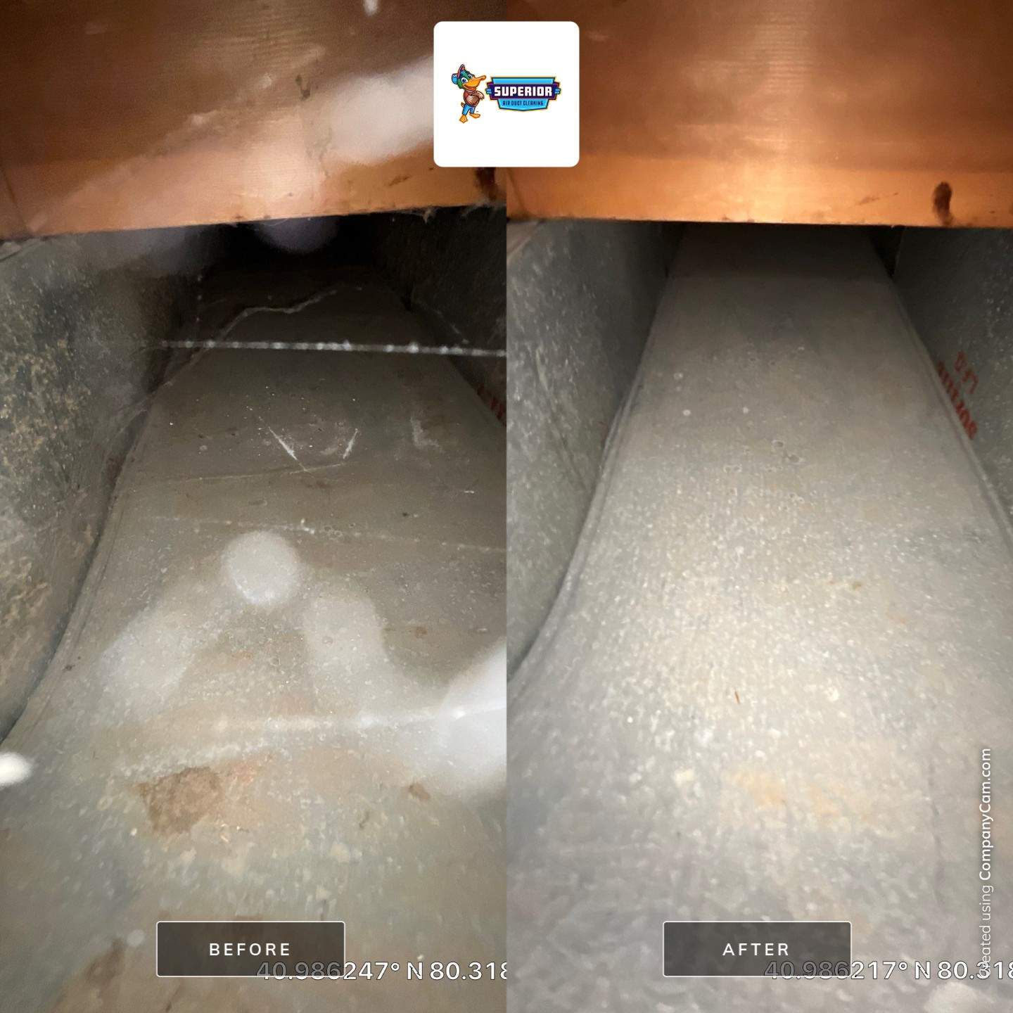 Air Duct Cleaning With a Vacuum Truck in New Castle, PA. by Superior Air Duct Cleaning