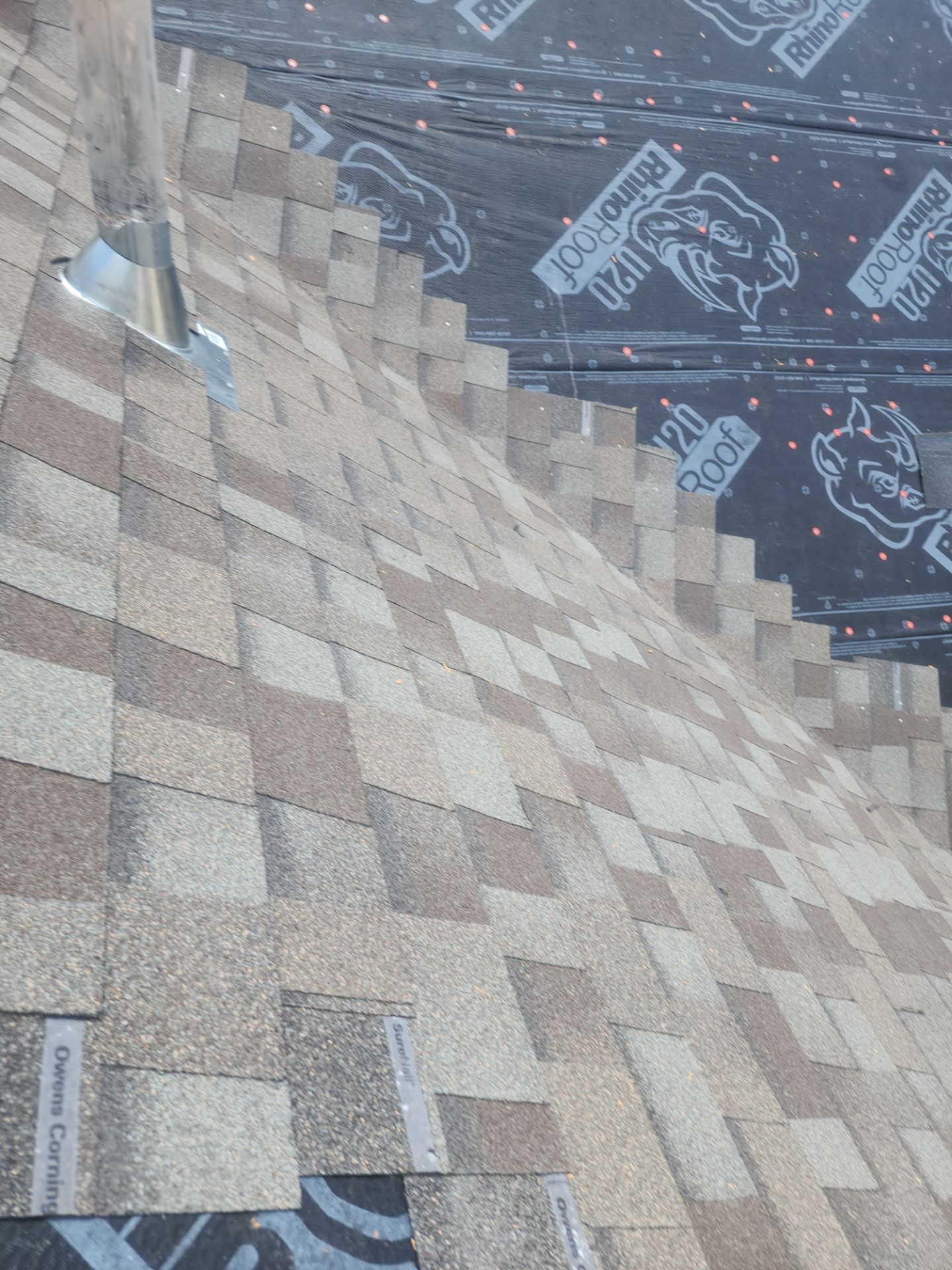Residential Roofing Installation using Owen's Corning Duration (Lifetime) Shingles by Roof Repair Company