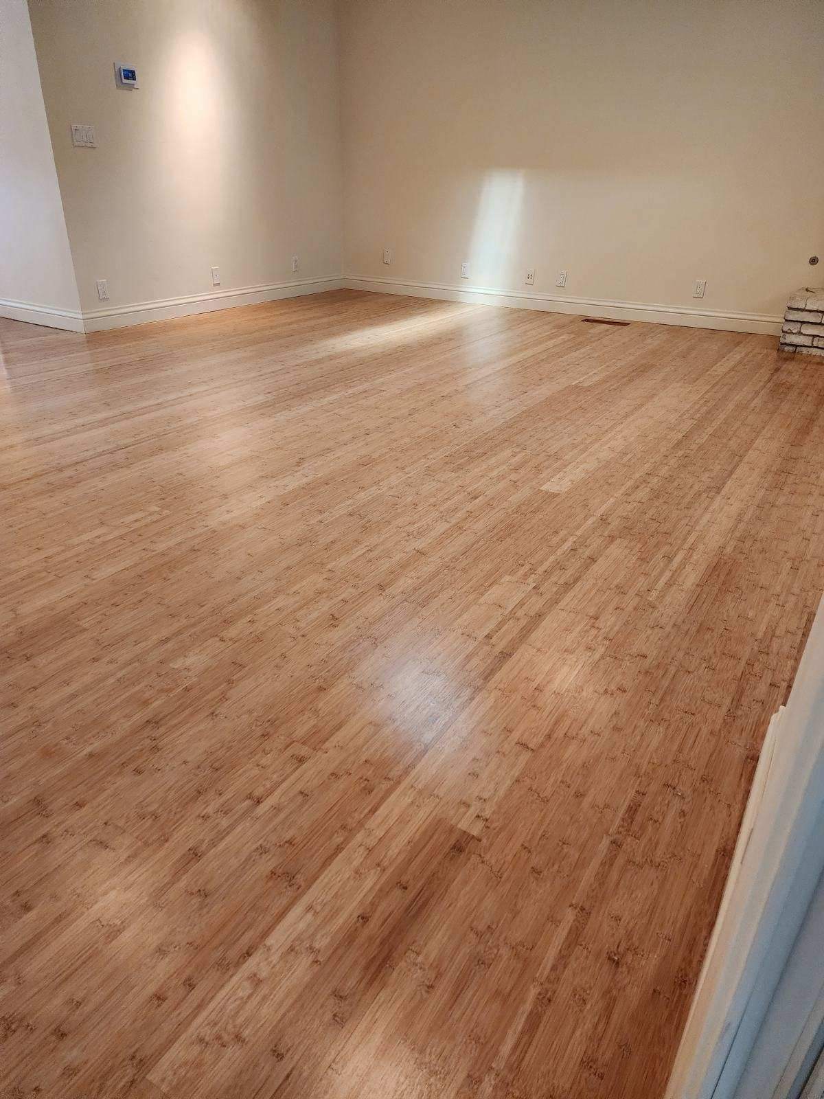Bamboo Floor Refinish in Fair Oaks by Footprints Floors South Sacramento