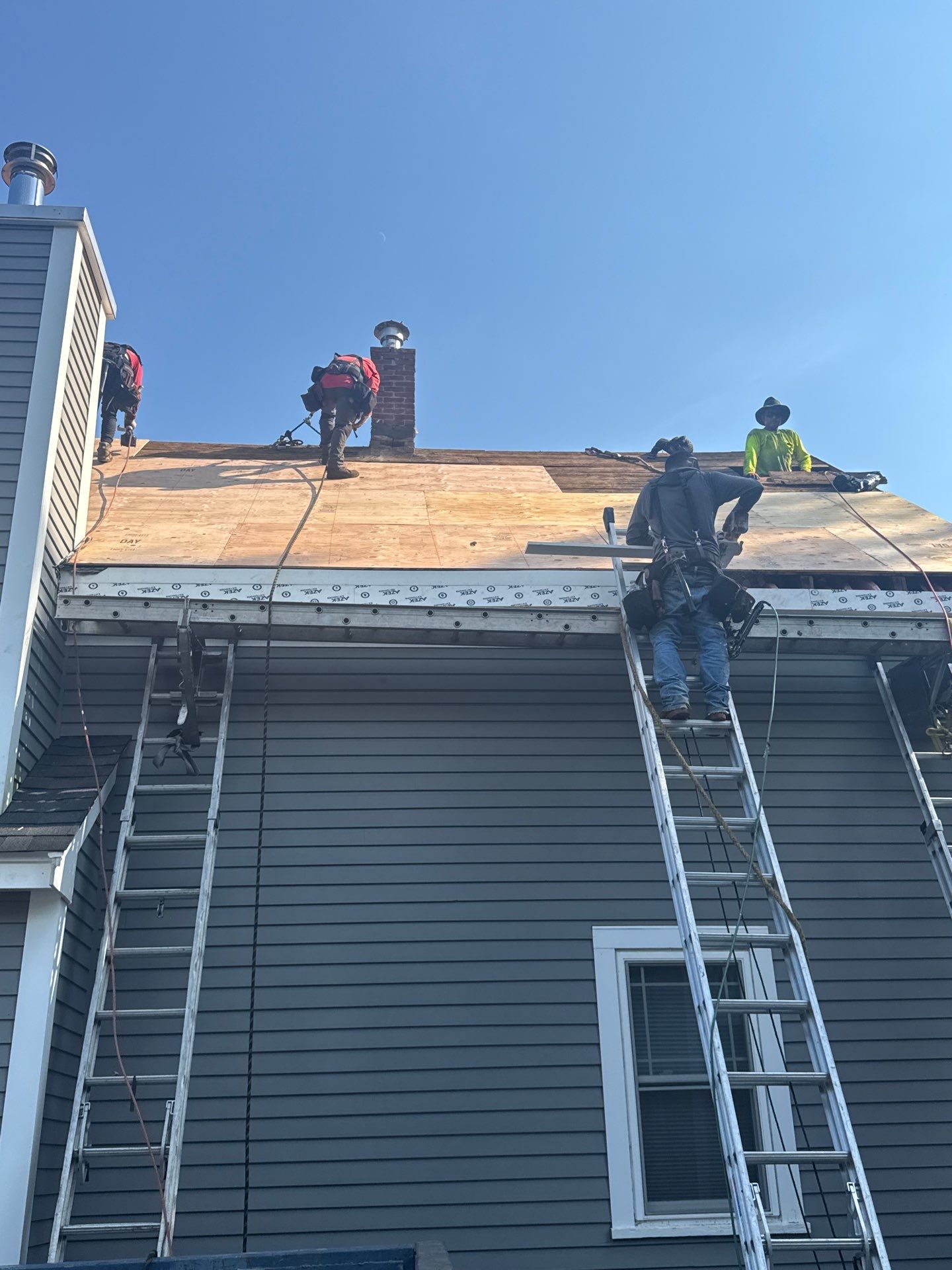 Full Roof Replacement + Custom Gutter Install | Onyx Black Finish by Mighty Dog Roofing of Greater Middlesex County