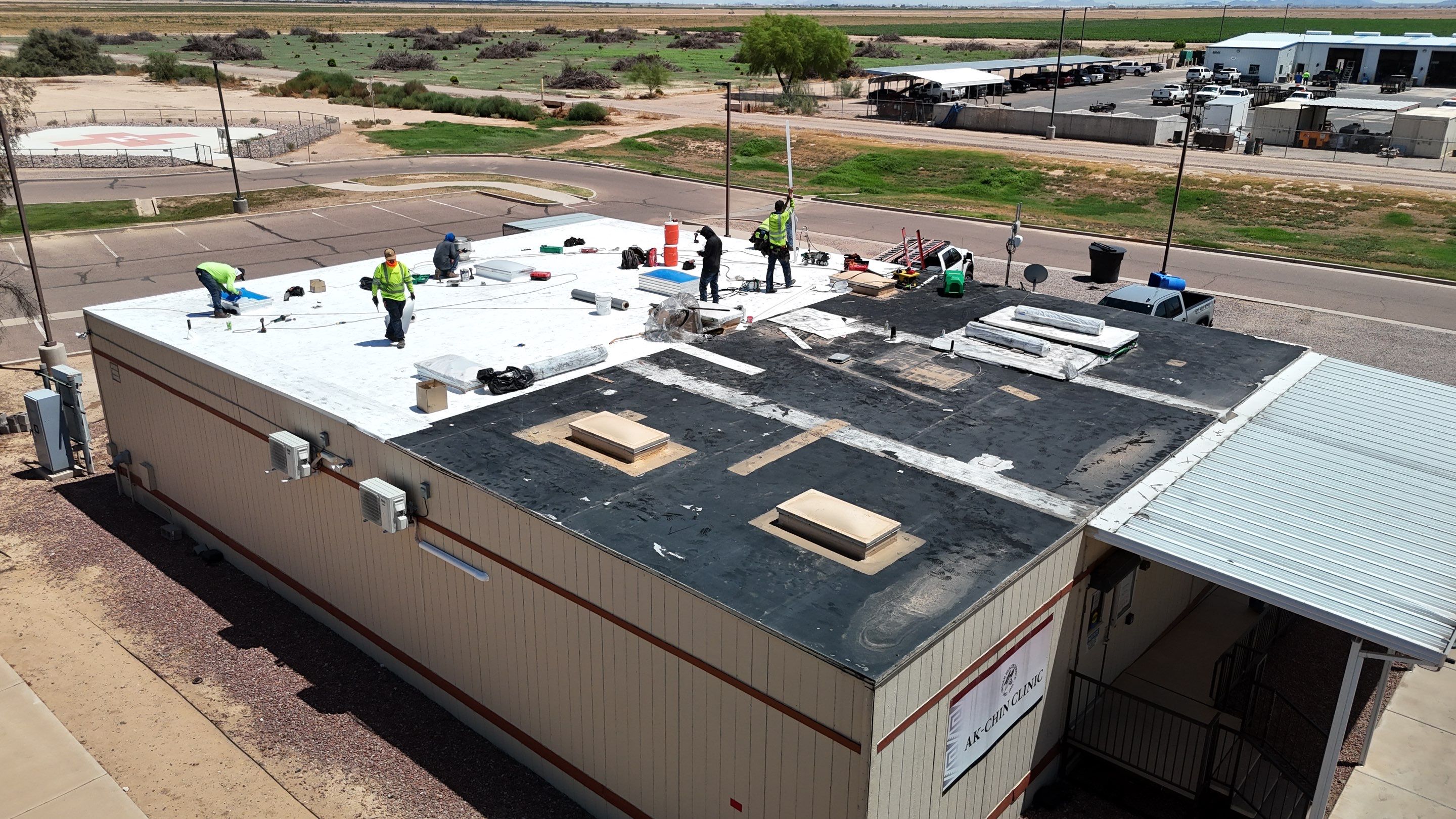 TPO Commercial Roof by Saint Roofing