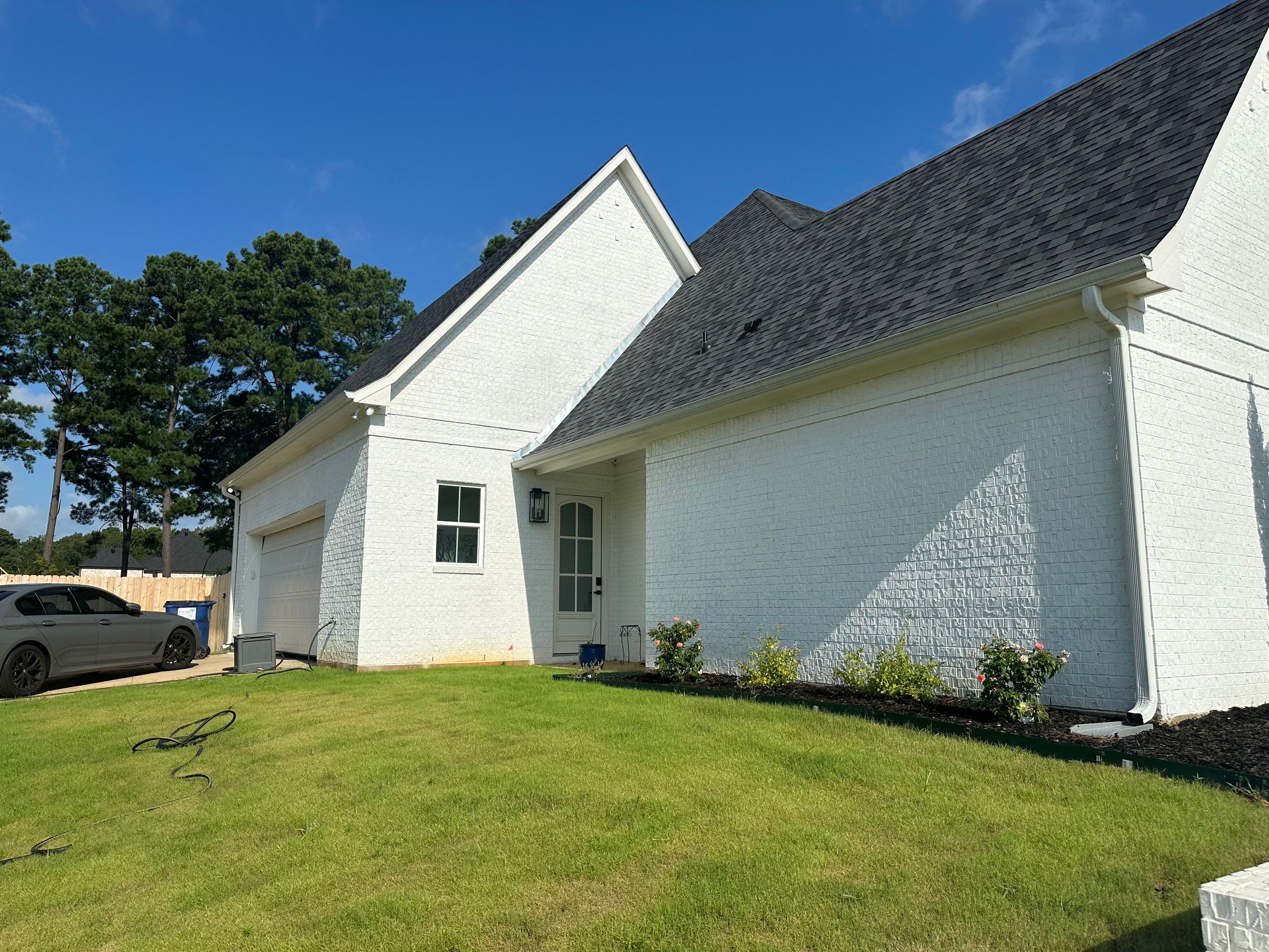 Exterior Painting in Longview, TX | Roof & Eaves in Elegant Black by Quality Coats Painting