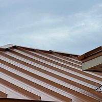 24ga 1.5" Mechanical Seam Copper Metallic   by Total Roofing System The Metal Roof Experts