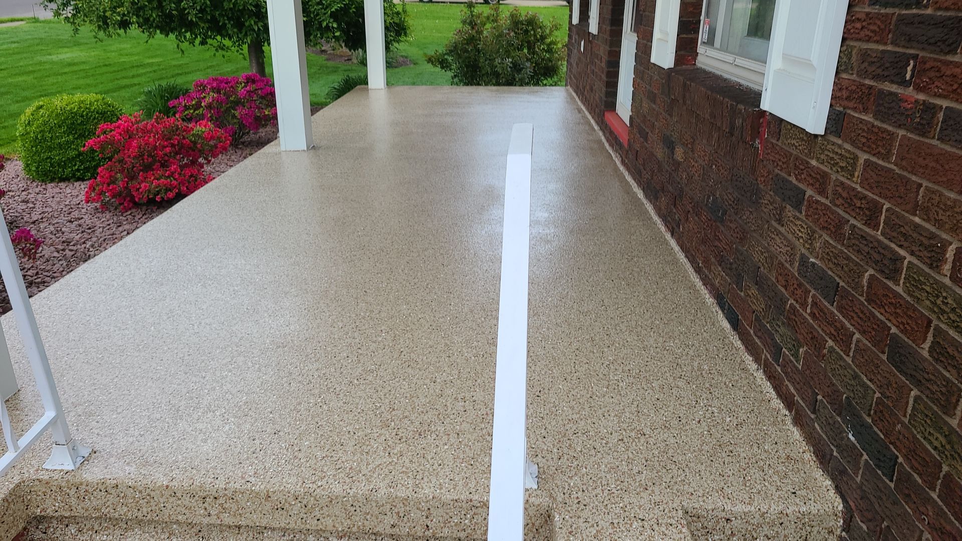 Porch in Pecan - Campbell, OH by Alexander Concrete Coatings